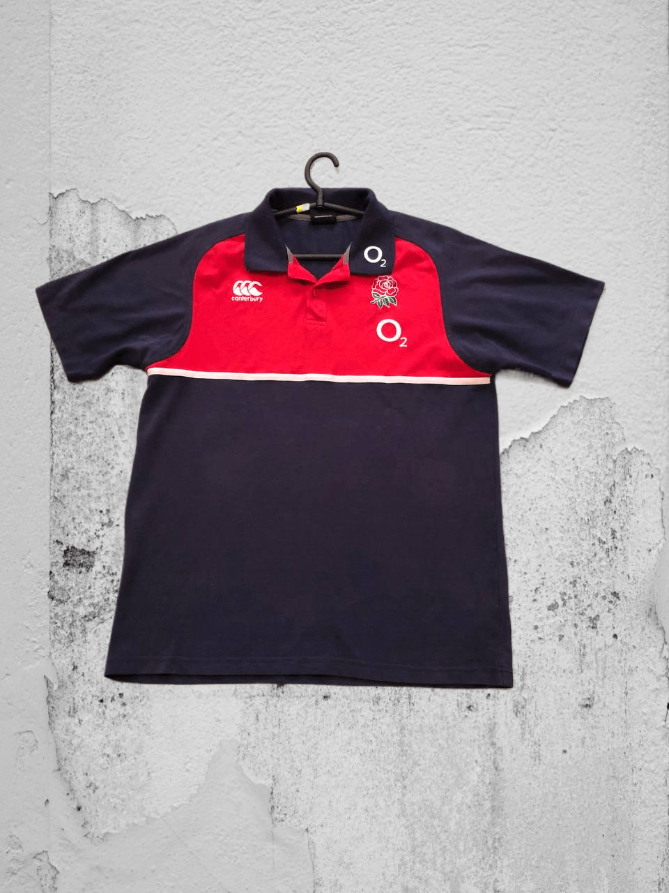 Canterbury of New Zealand Vintage T-shirt blue logo O2 Canterbury polo crazy Y2K Size US L / EU 52-54 / 3 - 1 Thumbnail