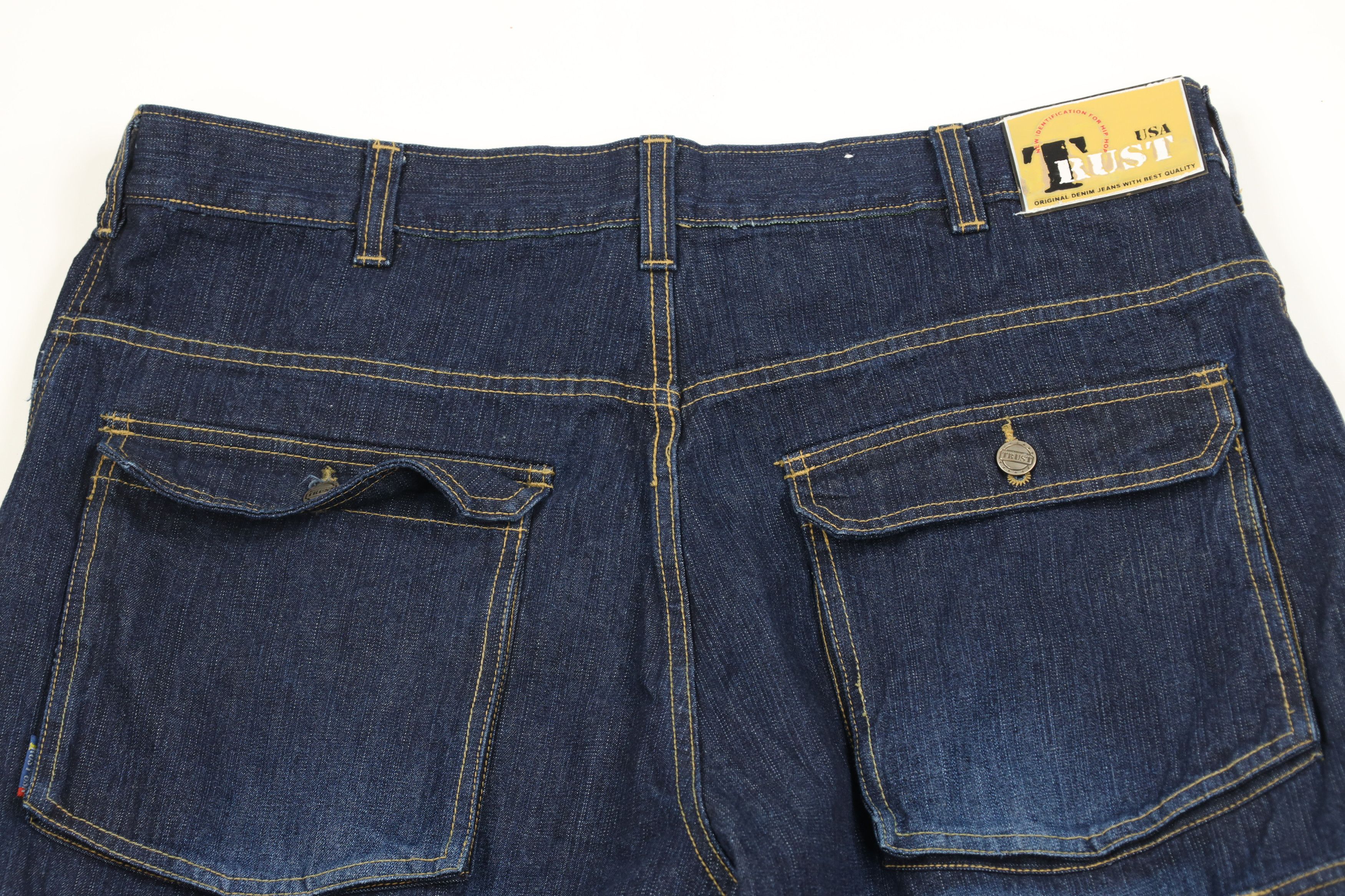 Vintage Vintage 90s Streetwear Baggy Fit Wide Leg Cargo Denim Jeans Size US 40 / EU 56 - 10 Thumbnail