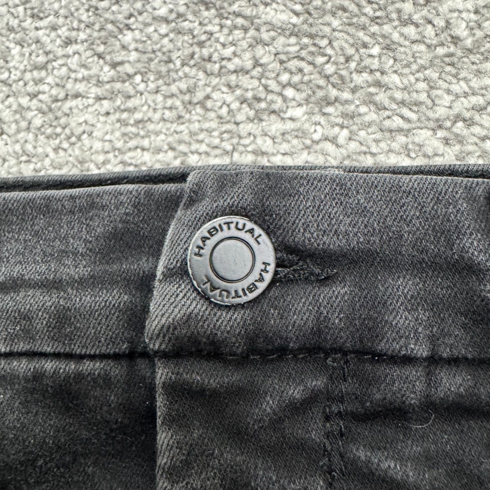 Vintage VINTAGE Habitual Womens Skinny Crop Jeans 29 Black High Rise Stretch Denim Modern Heritage Size 29" - 3 Thumbnail