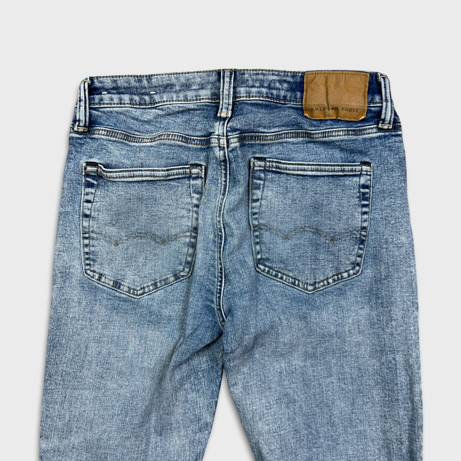 American Eagle Outfitters × Vintage American Eagle Jeans 30x30 Air Flex Slim Faded Denim Pants Size US 30 / EU 46 - 6 Thumbnail