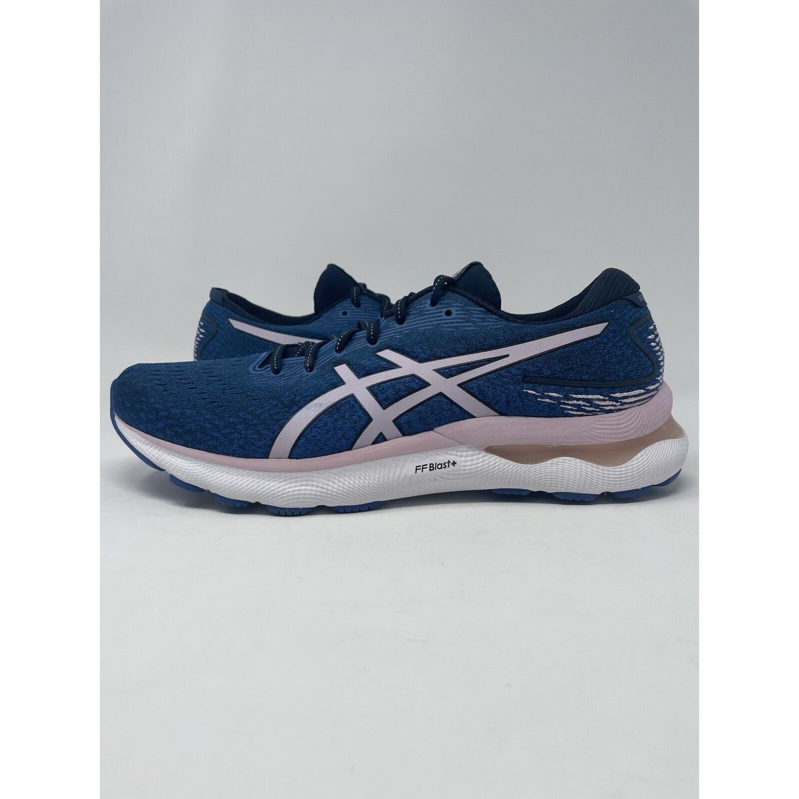 ASICS Gel Nimbus 24 Wide French Blue Running Womens Size 12