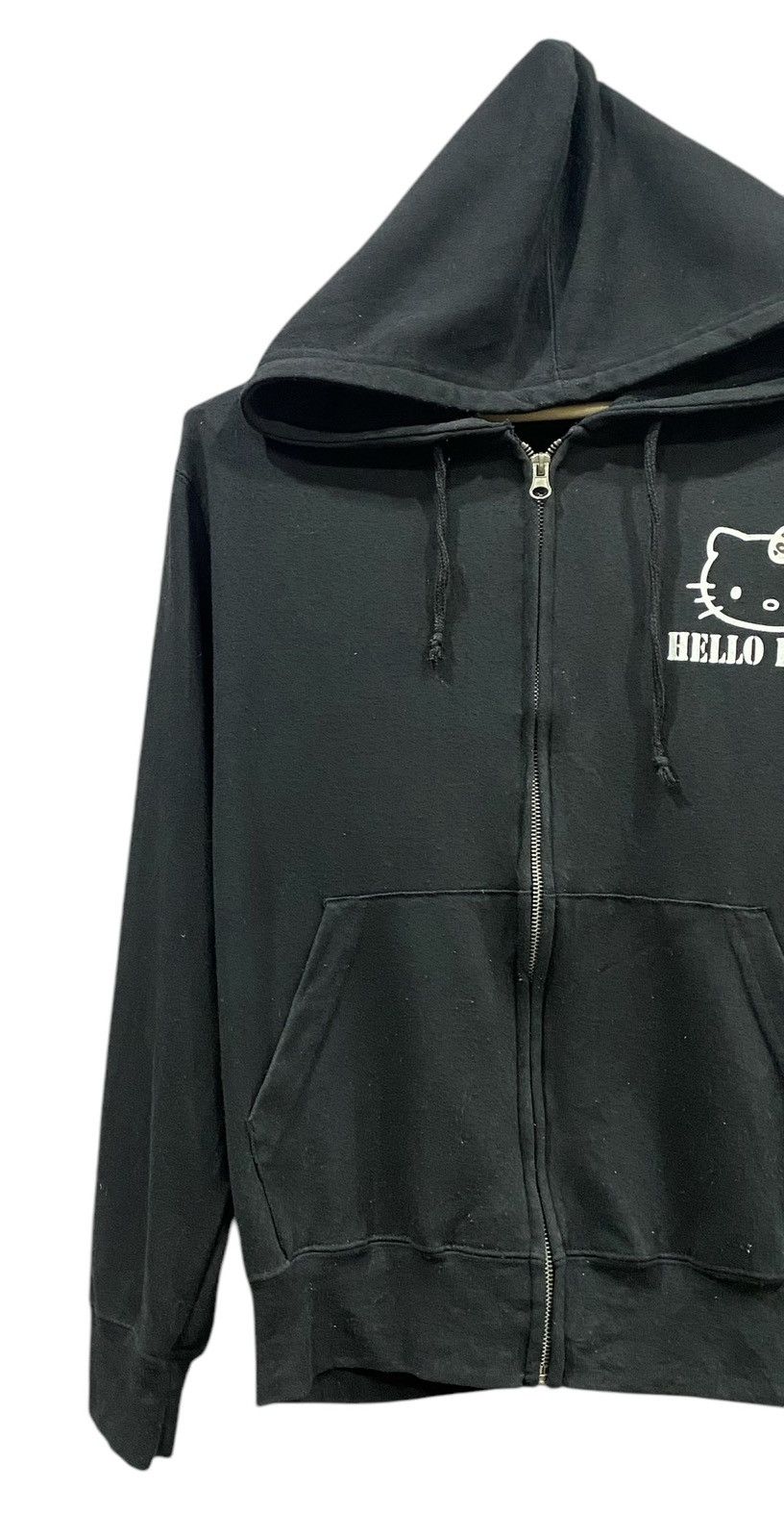 Cartoon Network Rare HELLO KITTY Big Logo Sweater Zipper Hoodie Size US M / EU 48-50 / 2 - 4 Thumbnail