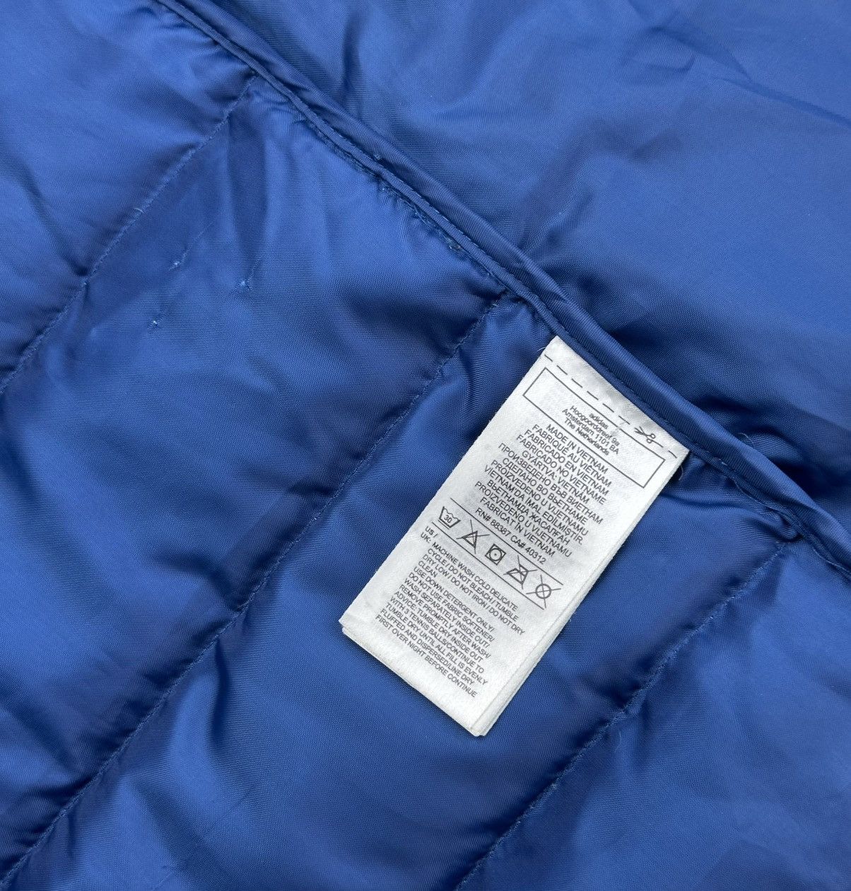 Adidas Adidas FC Arsenal Down Jacket Hooded Blue/Black/Pink Size L Size US L / EU 52-54 / 3 - 15 Thumbnail
