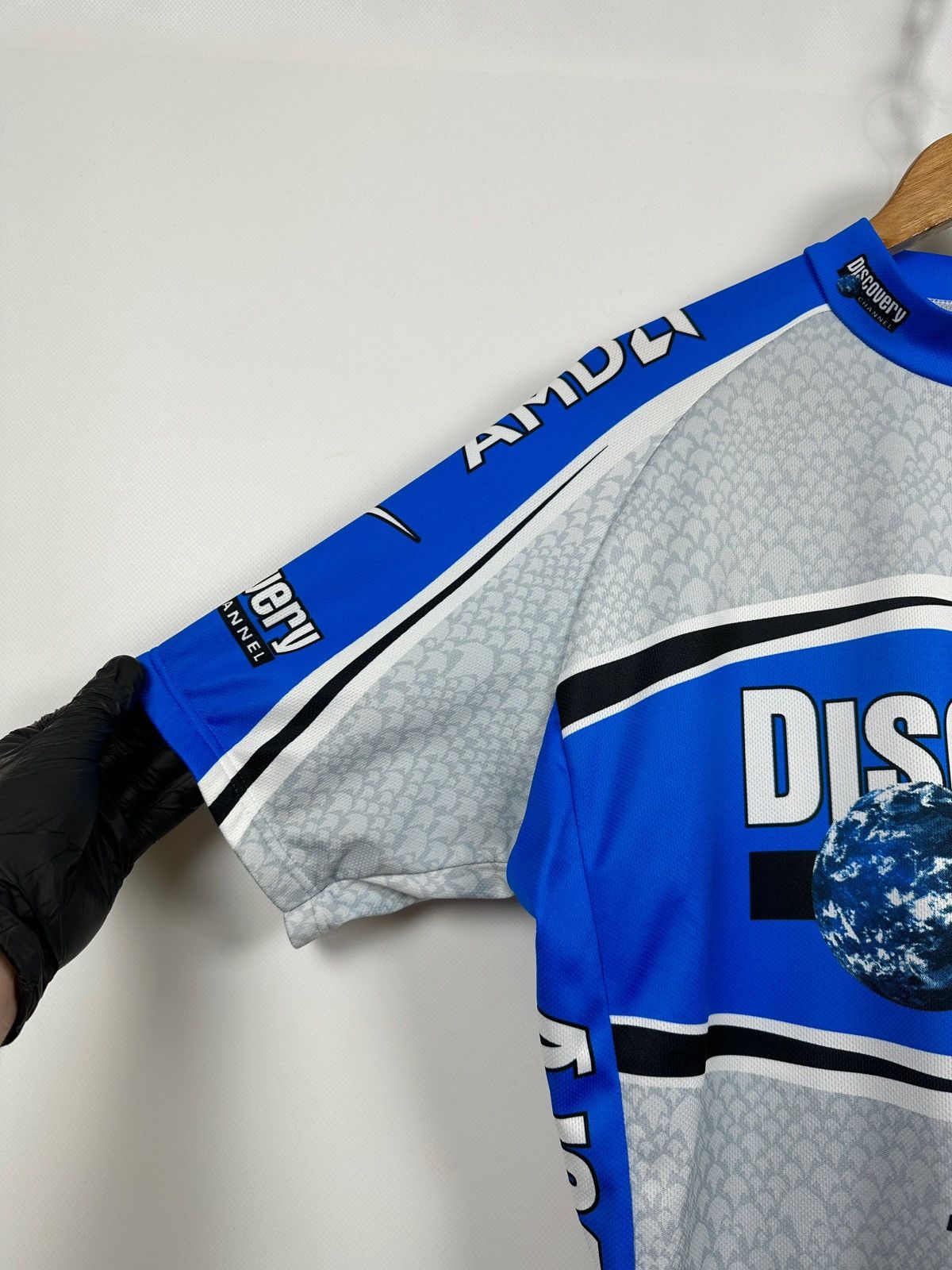 Nike 2005 Vintage Nike Discovery Channel AMD Cycling Jersey Size US XXL / EU 58 / 5 - 13 Thumbnail