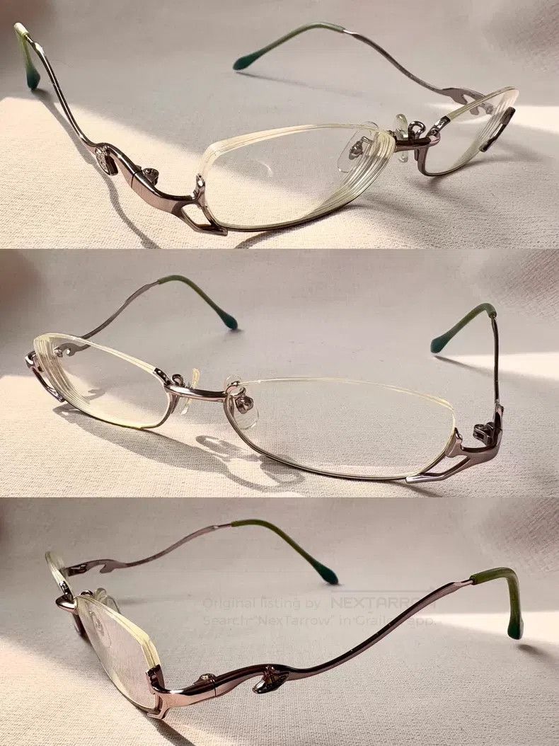 Vivienne Westwood Vivienne Westwood Teal futuristic half-frame Saturn glasse Size ONE SIZE - 1 Thumbnail