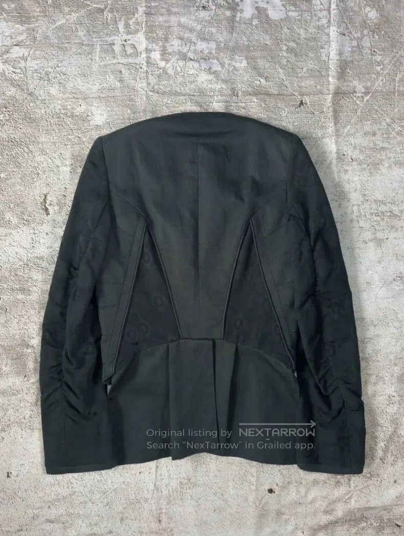 Ann Demeulemeester Ann Demeulemeester 2012SS Jacquard Collarless Jacket. Size US XXS / EU 40 - 4 Thumbnail