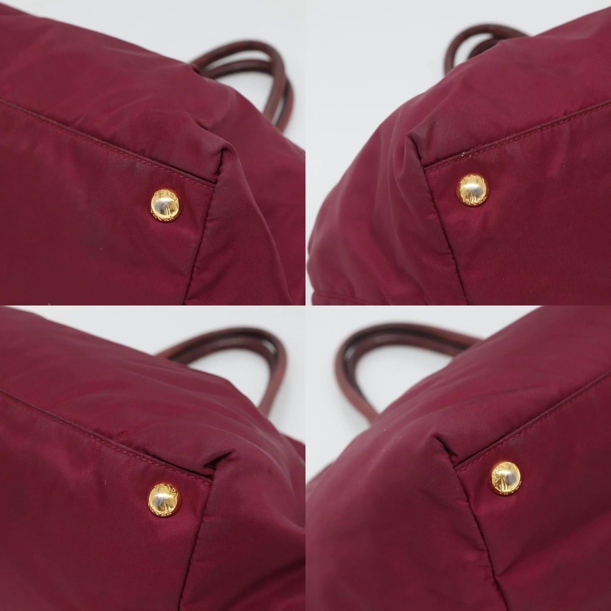 Prada PRADA Hand Bag Nylon Purple Gold Size ONE SIZE - 10 Thumbnail