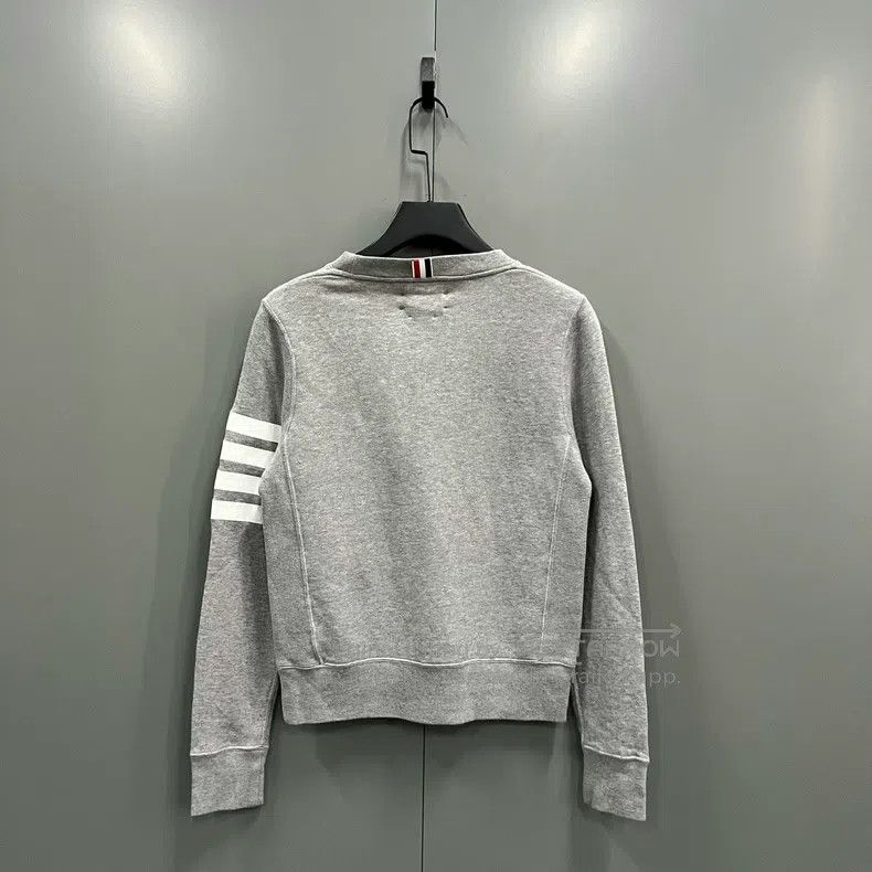 Thom Browne Thom Browne Classic Grey Striped Hoodie Size US XS / EU 42 / 0 - 2 Thumbnail