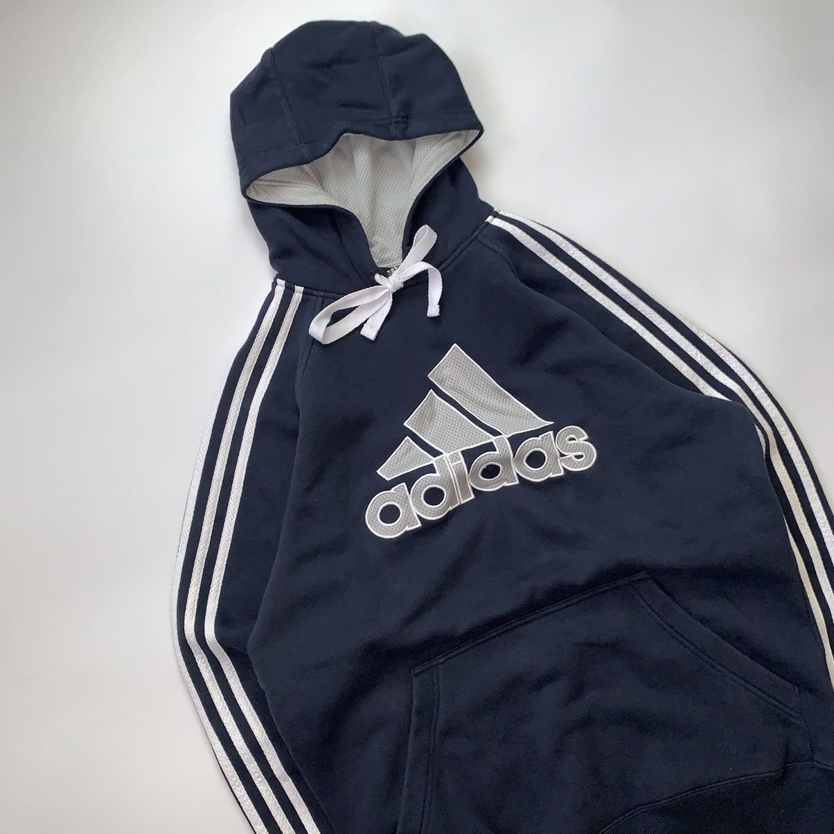 Other Vintage 90s Adidas Hoodie Big Central Embroidered Logo Y2K Size US S / EU 44-46 / 1 - 1 Thumbnail