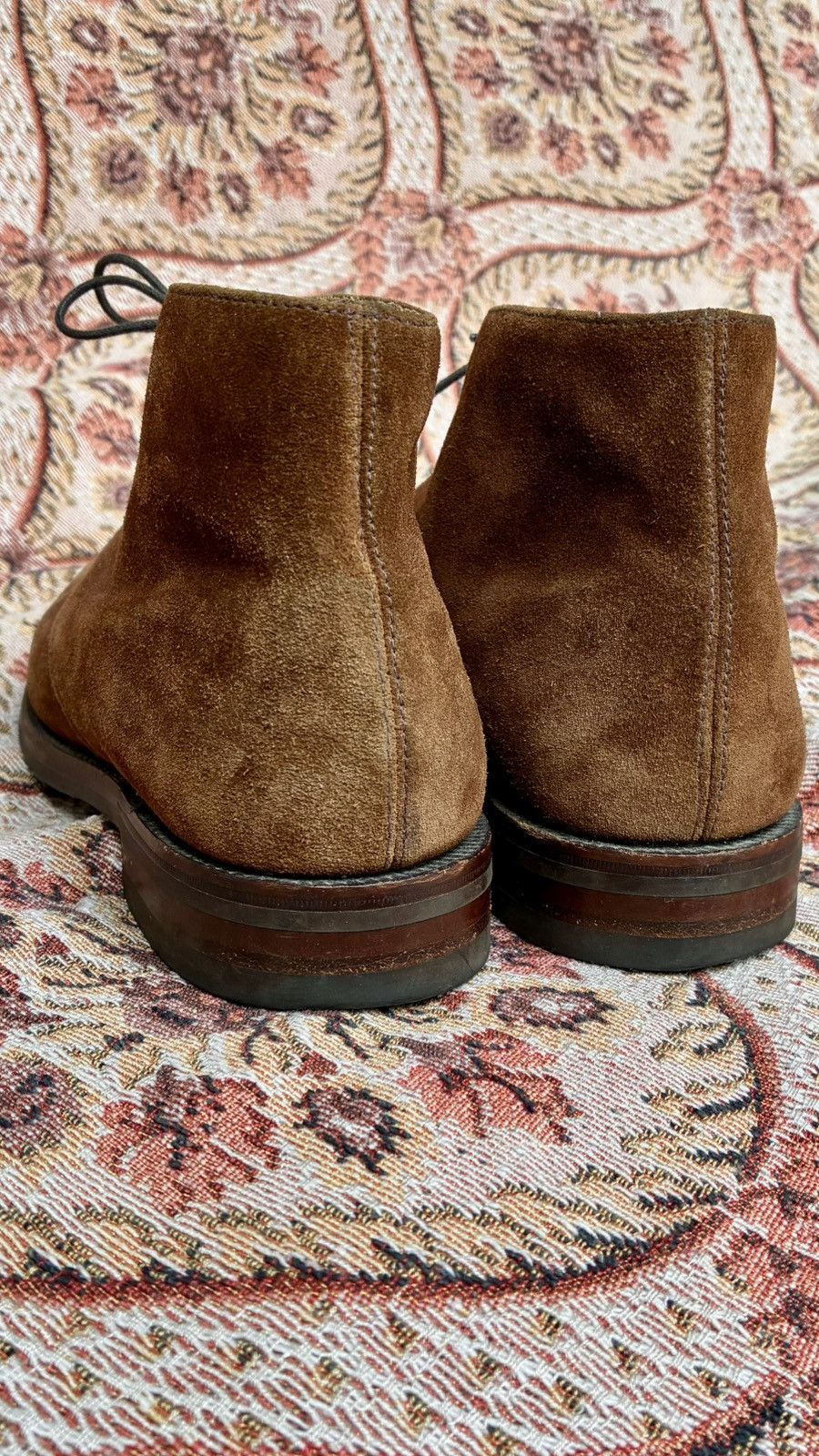 Other LUDWIG GORTZ MADE IN UK TOBBACCO SUEDE CHUKKA DESERT BOOTS Size US 8.5 / EU 41-42 - 3 Thumbnail