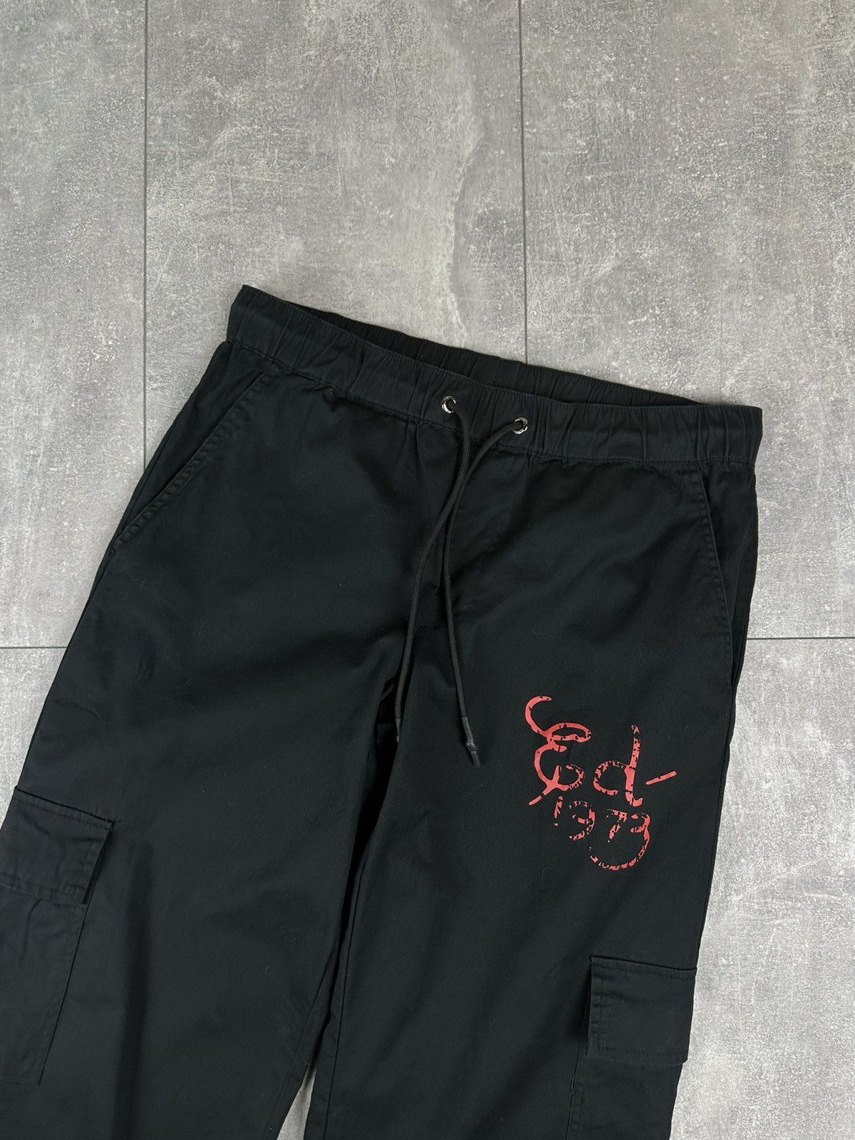 Ed Hardy Ed-Hardy Dragon Logo Baggy Parachute Pants Y2K Size US 30 / EU 46 - 10 Thumbnail