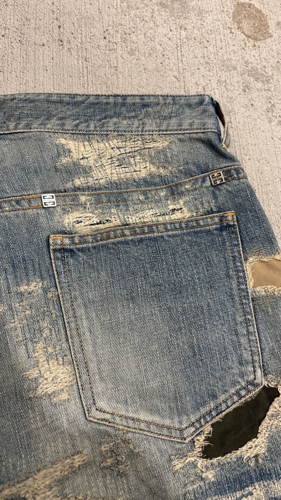 Givenchy Givenchy Moleskin Boro Denim Size US 33 - 12 Thumbnail