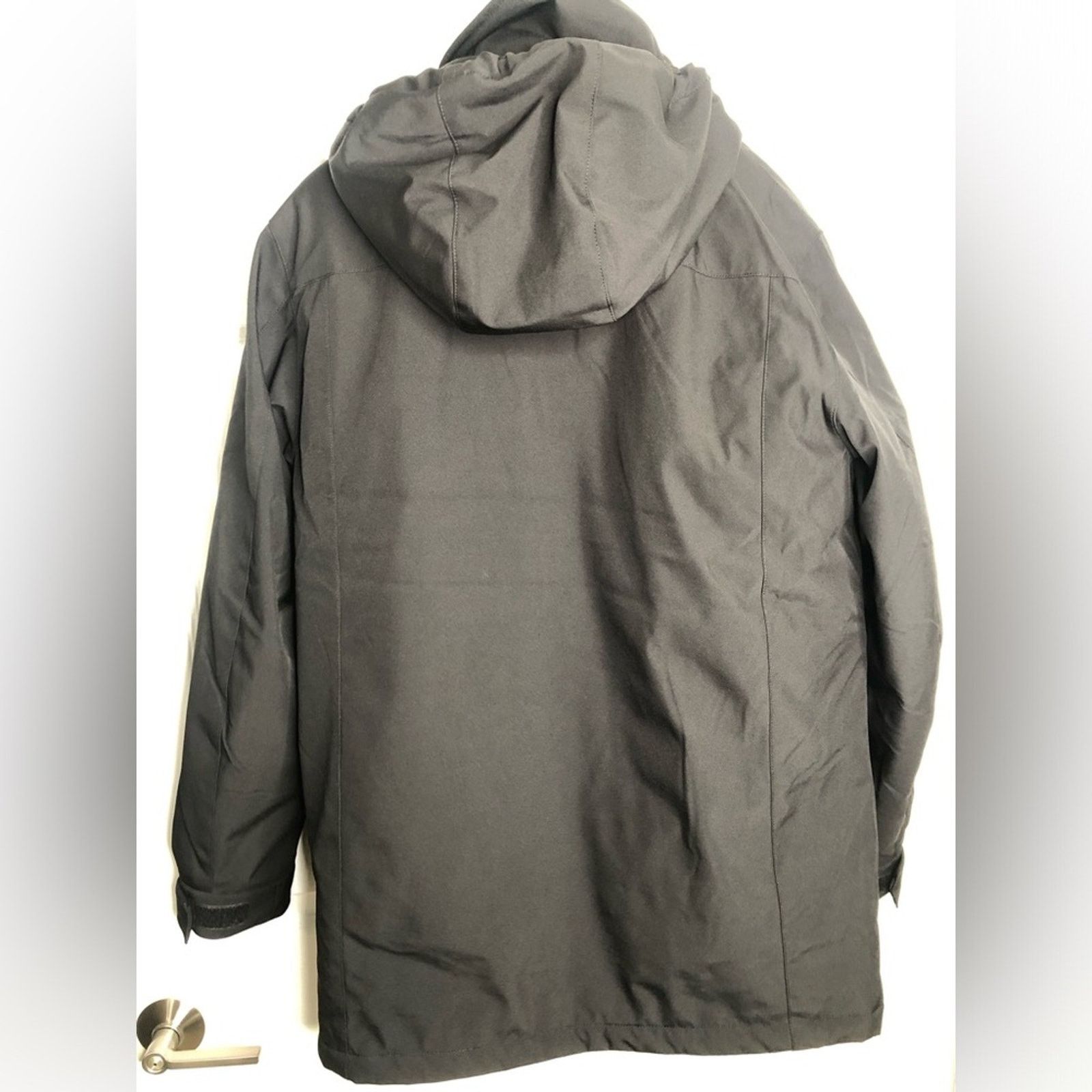 Weatherproof WEATHERPROOF Men’s Medium Black Hooded Double Zip Parka Size US M / EU 48-50 / 2 - 4 Thumbnail