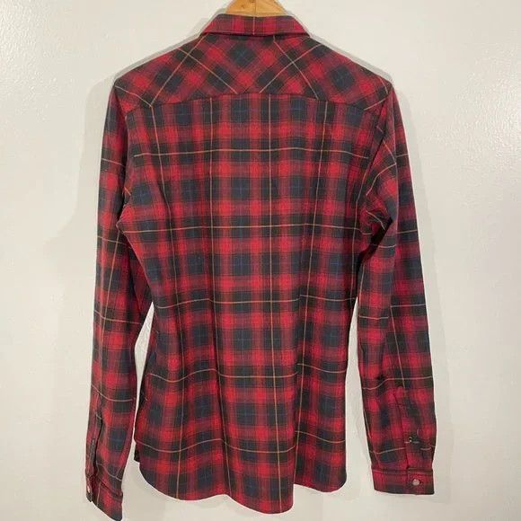 The Kooples Plaid Slim Fit Long Sleeve Wool Shirt Size US S / EU 44-46 / 1 - 3 Thumbnail