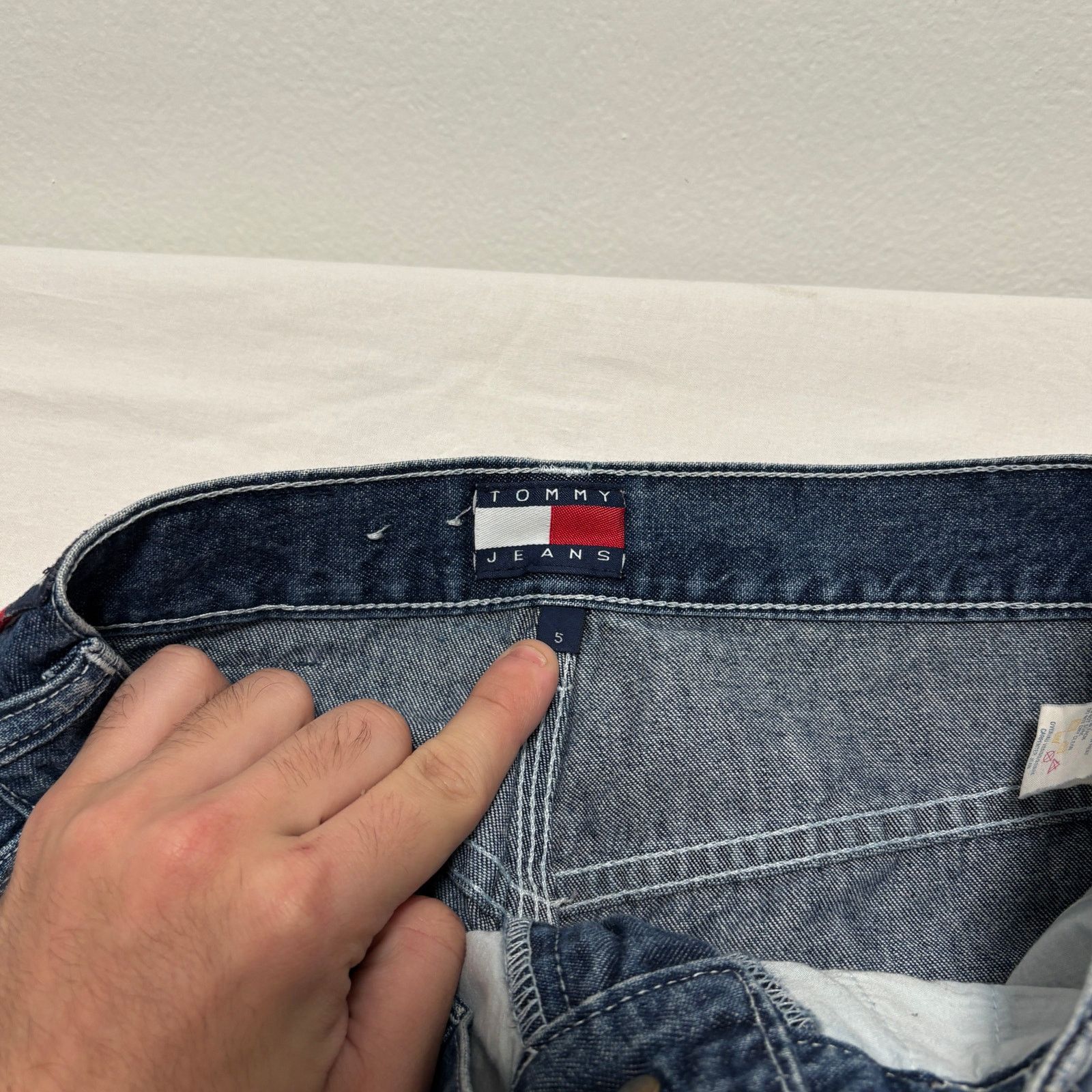 Tommy Hilfiger Tommy Hilfiger Baggy Wide Leg Denim Carpenter Jeans Blue 28 Size US 28 / EU 44 - 4 Thumbnail