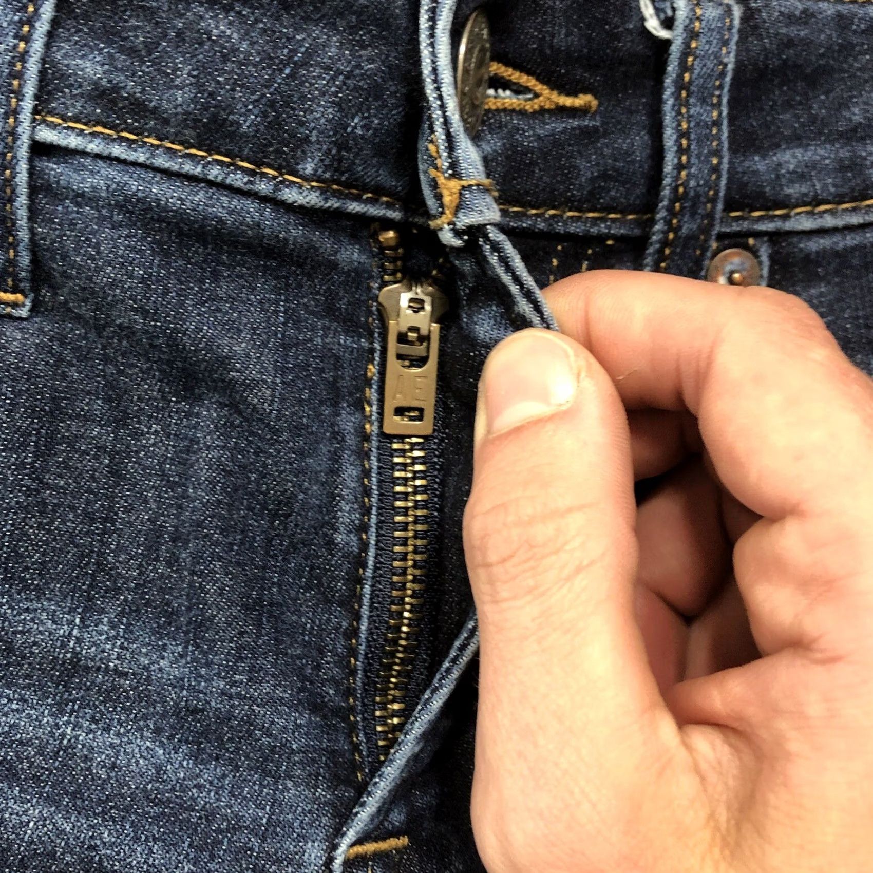 American Eagle Outfitters American Eagle Outfitters Skinny Jeans Blue 28x28 Mens Denim 5-Pocket Logo ZIP Grain? Size US 28 / EU 44 - 5 Thumbnail