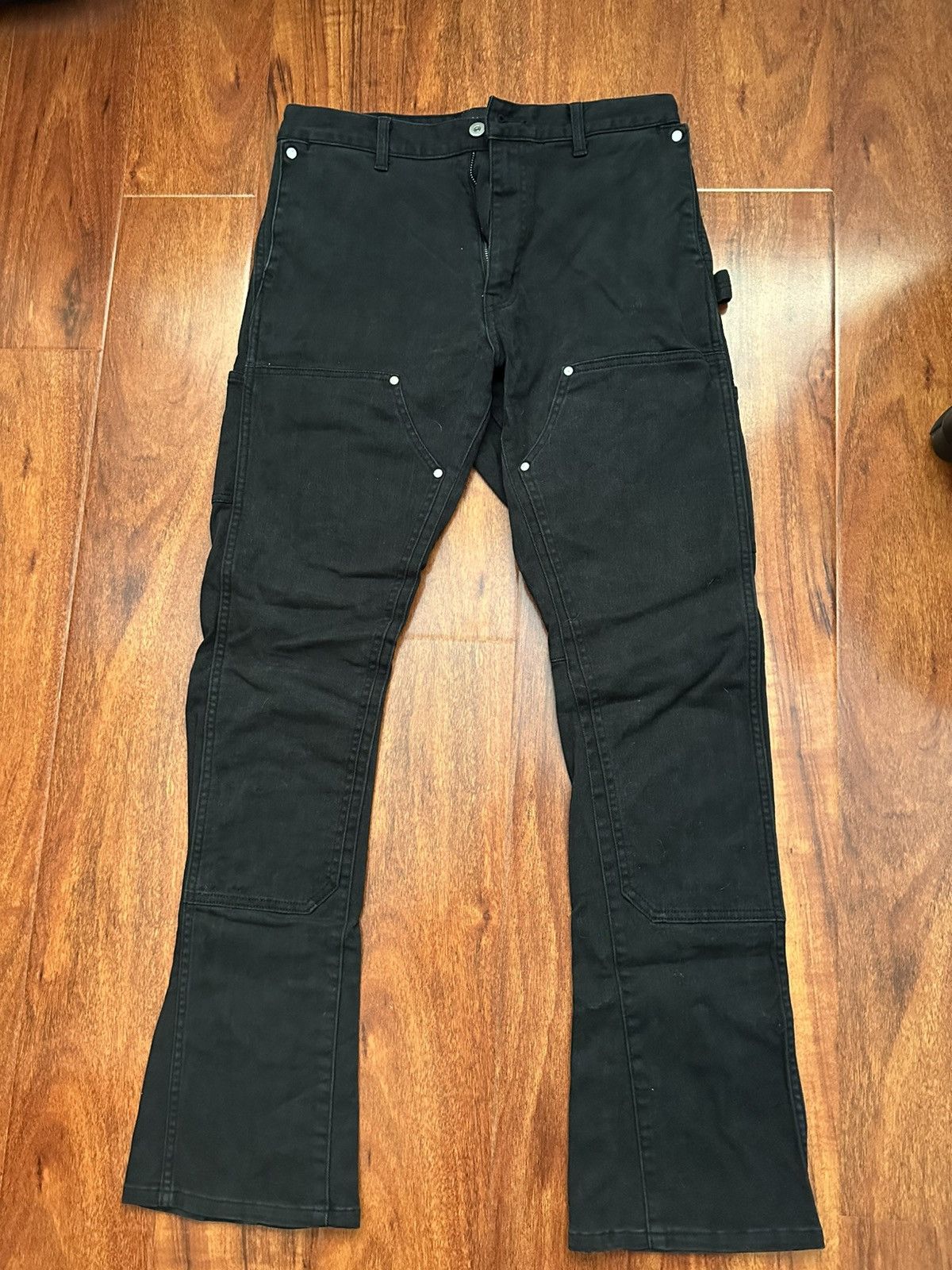 Vuja De Vuja De Flared Back zip Carpenter Pants Size US 32 / EU 48 - 1 Thumbnail
