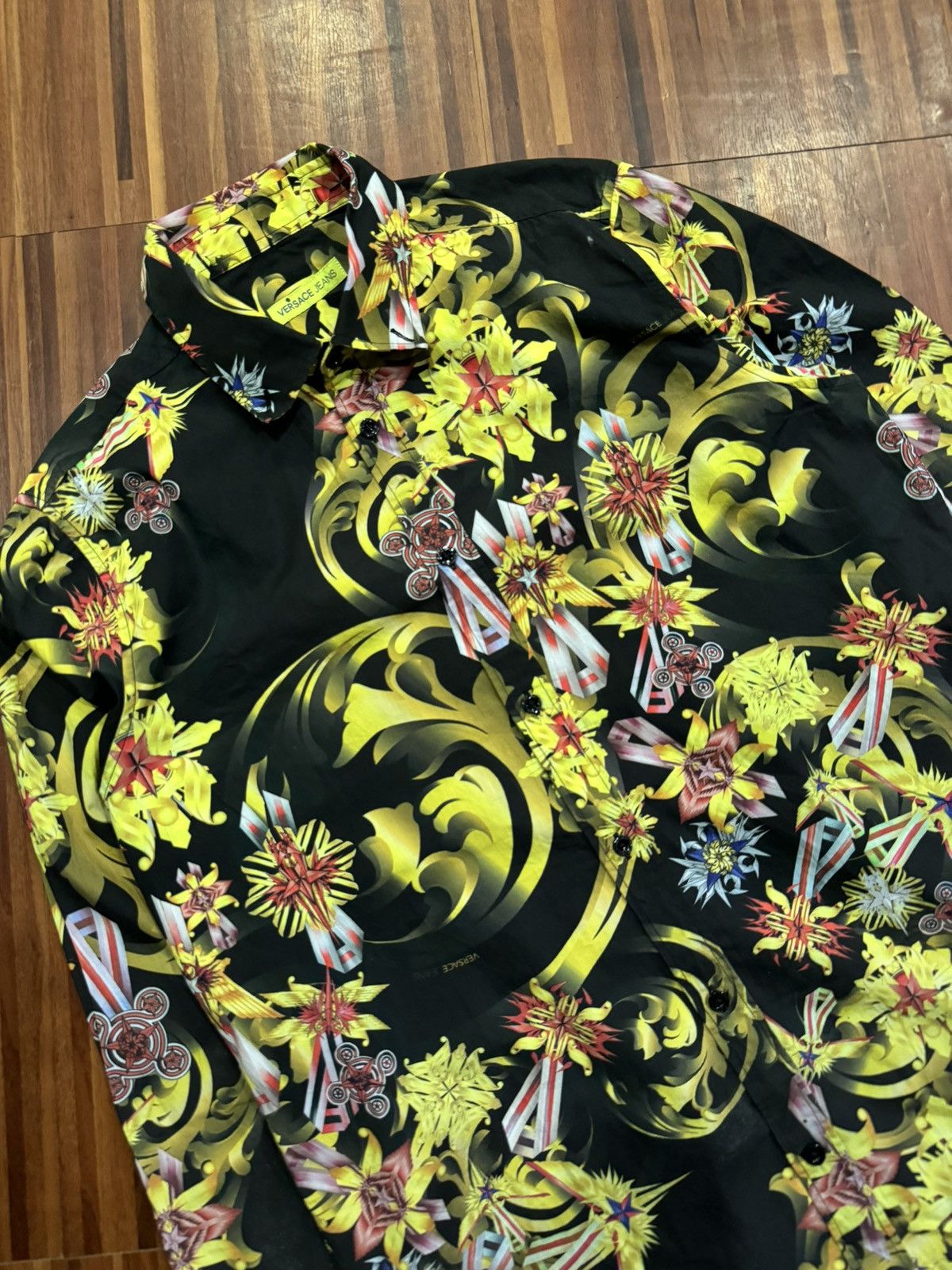 Versace Jeans Couture Versace | Printed Polo Size US M / EU 48-50 / 2 - 2 Thumbnail