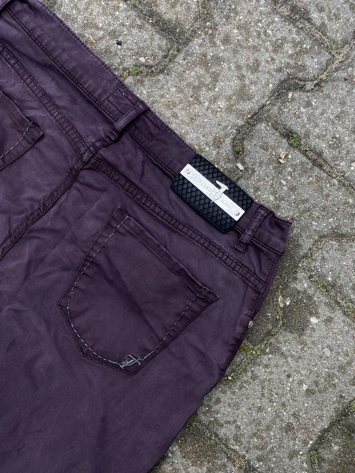 Trussardi Vintage Trussardi casual pants black Size US 32 / EU 48 - 4 Thumbnail