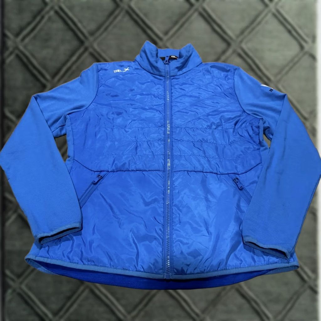Ralph Lauren RLX Ralph Lauren Jacket Womens 1992 Golf Puffer Hybrid Wool Blend Blue Full Zip Jacket Size S / US 4 / IT 40 - 1 Thumbnail