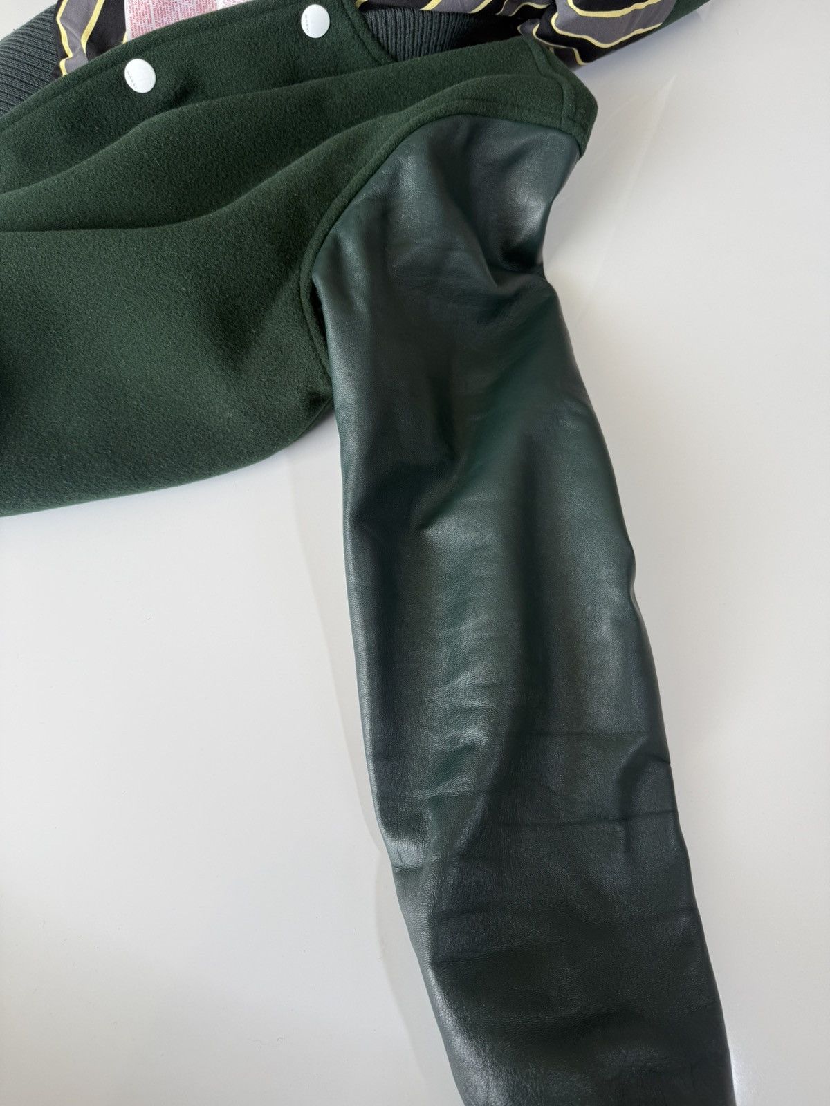 Marni Marni Embroidered Leather Wool Varsity Jacket Size US S / EU 44-46 / 1 - 8 Thumbnail