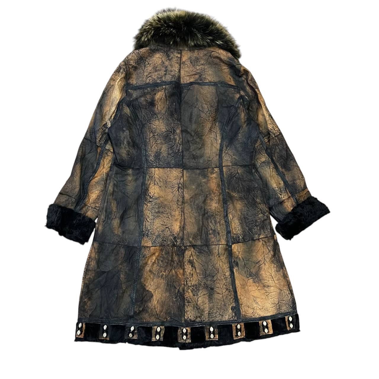 Le Grande Bleu (L.G.B.) Vintage If Six Was Nine LGB Style Fur Leather Jacket Size L / US 10 / IT 46 - 10 Thumbnail