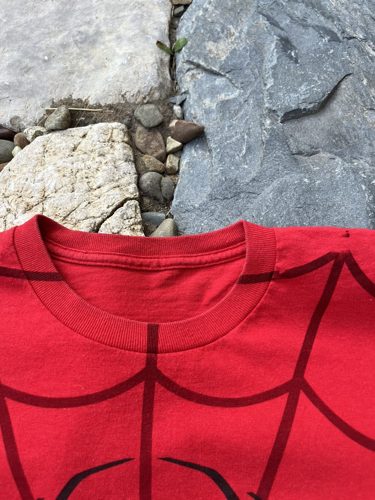 Marvel Comics × Vintage Vintage Spider-Man y2k all over print tee t-shirt spyder web Size US M / EU 48-50 / 2 - 9 Thumbnail