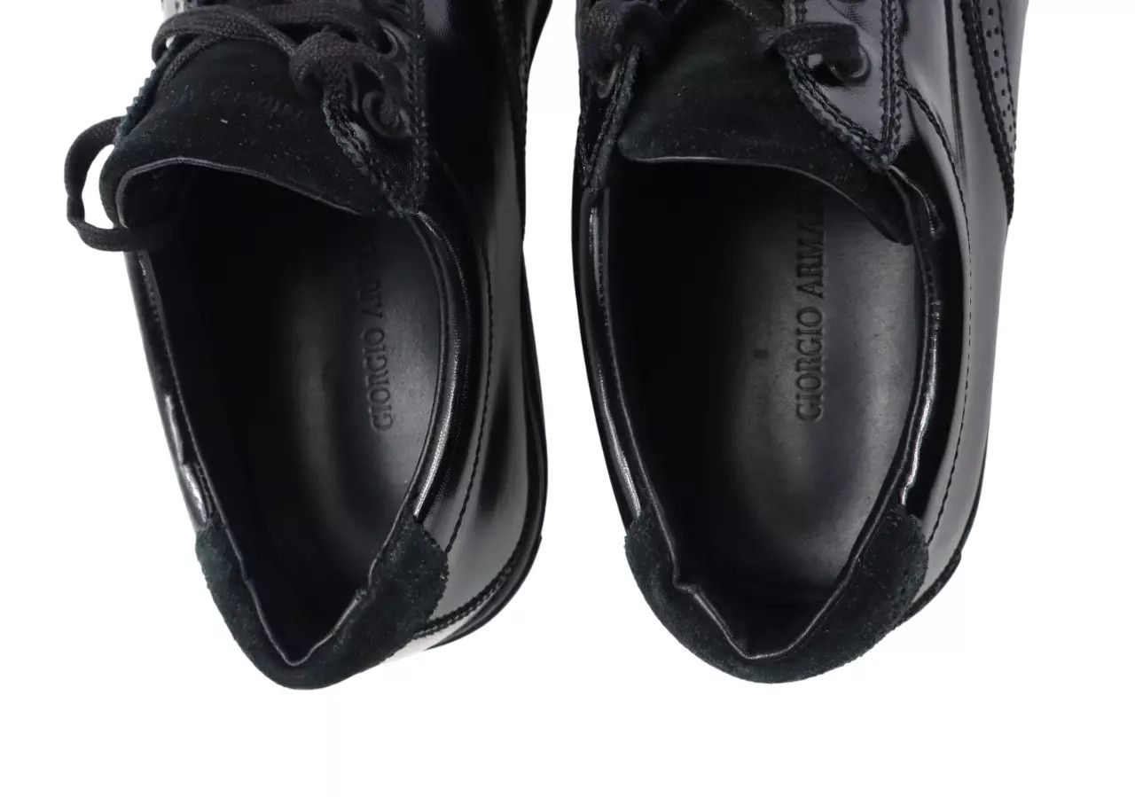 Giorgio Armani GIORGIO ARMANI Shoes Men's EU 43 Black Leather Almond Toe Size US 10 / EU 43 - 6 Thumbnail