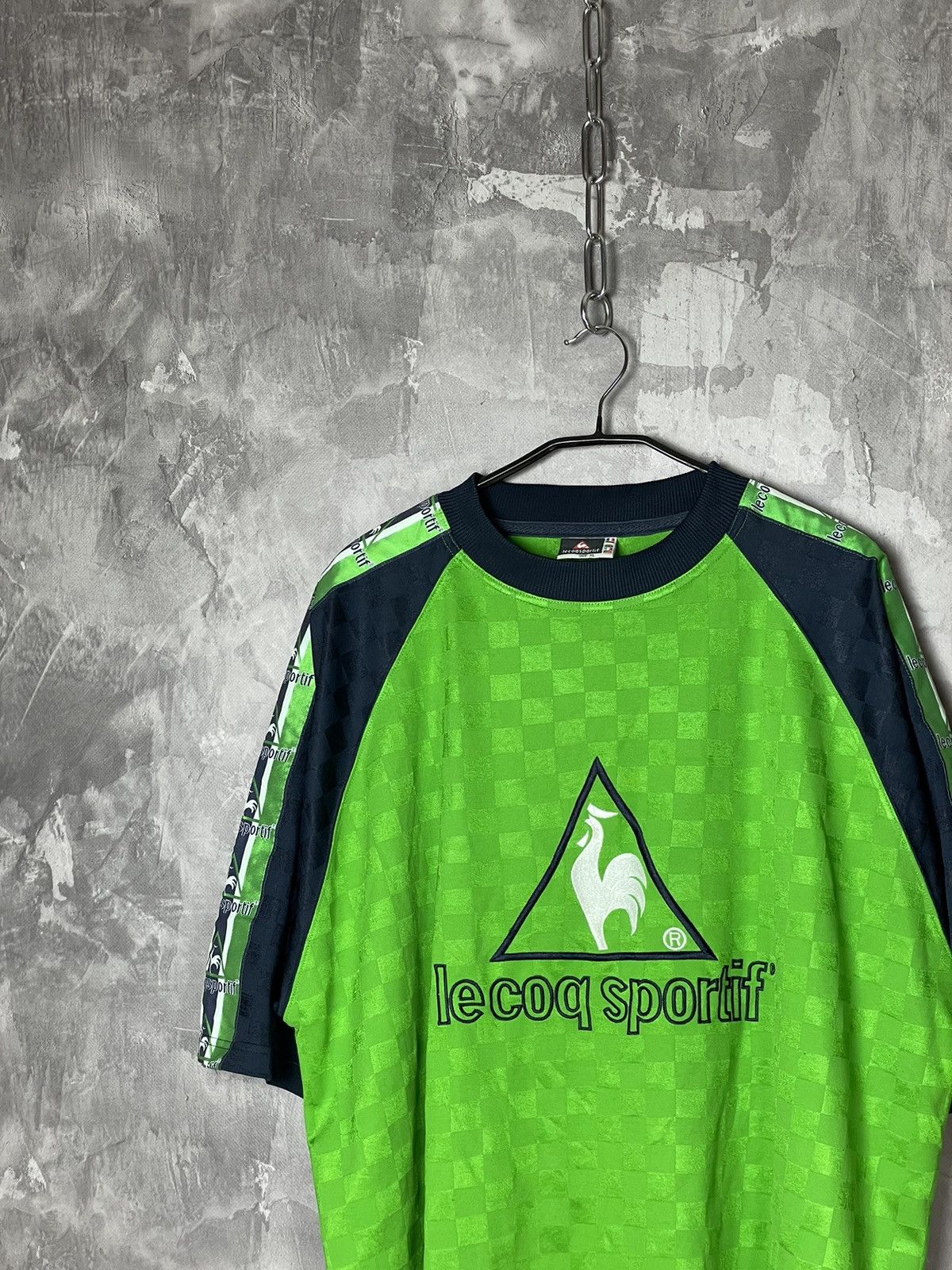 Le Coq Sportif × Vintage Vintage Le Coq Sportif Striped Y2K Old Jersey T shirt Size US L / EU 52-54 / 3 - 3 Thumbnail