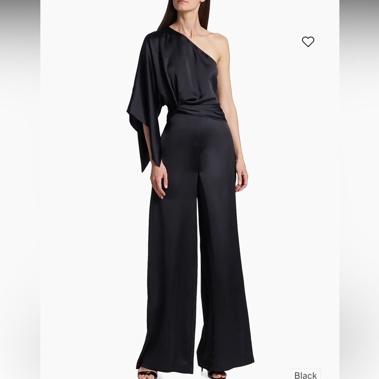 Ramy Brook NWT Ramy Brook $595 Simone One-Shoulder Jumpsuit Size 4 Size 27" / US 4 / IT 40 - 5 Thumbnail