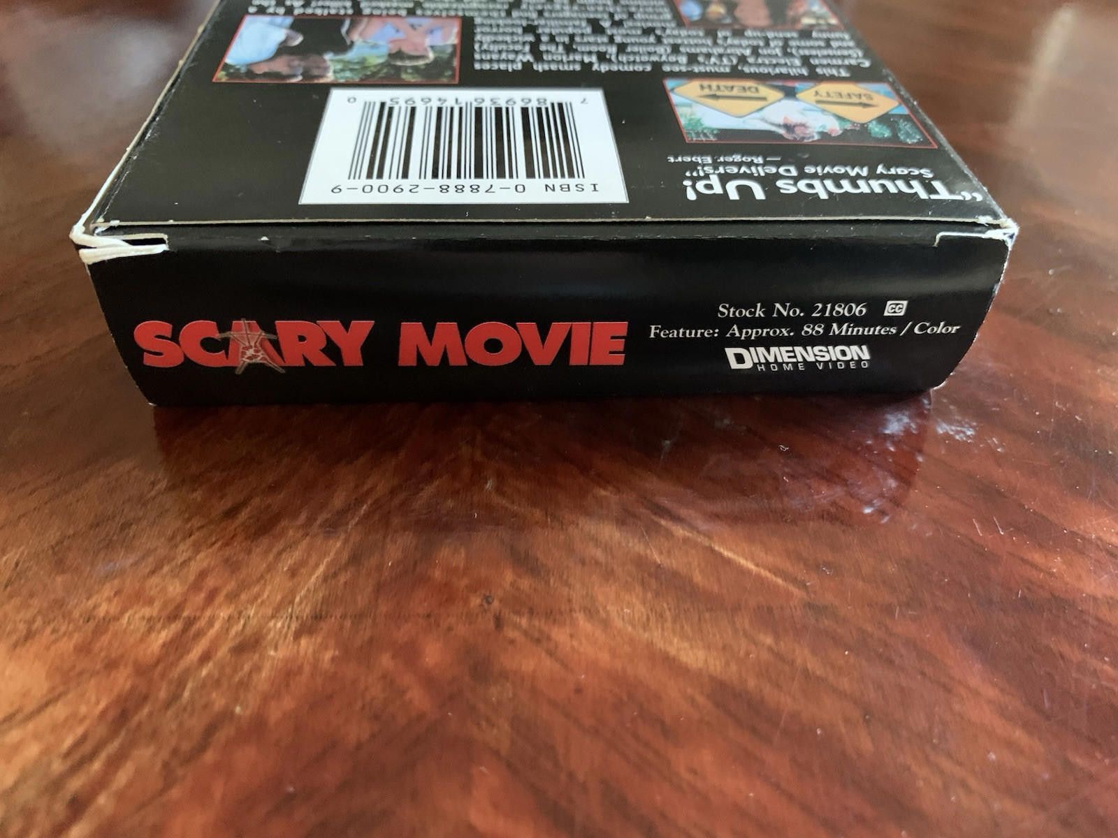 Other Scary Movie VHS Tape Rated R. Dimension Home Video Size ONE SIZE - 3 Thumbnail