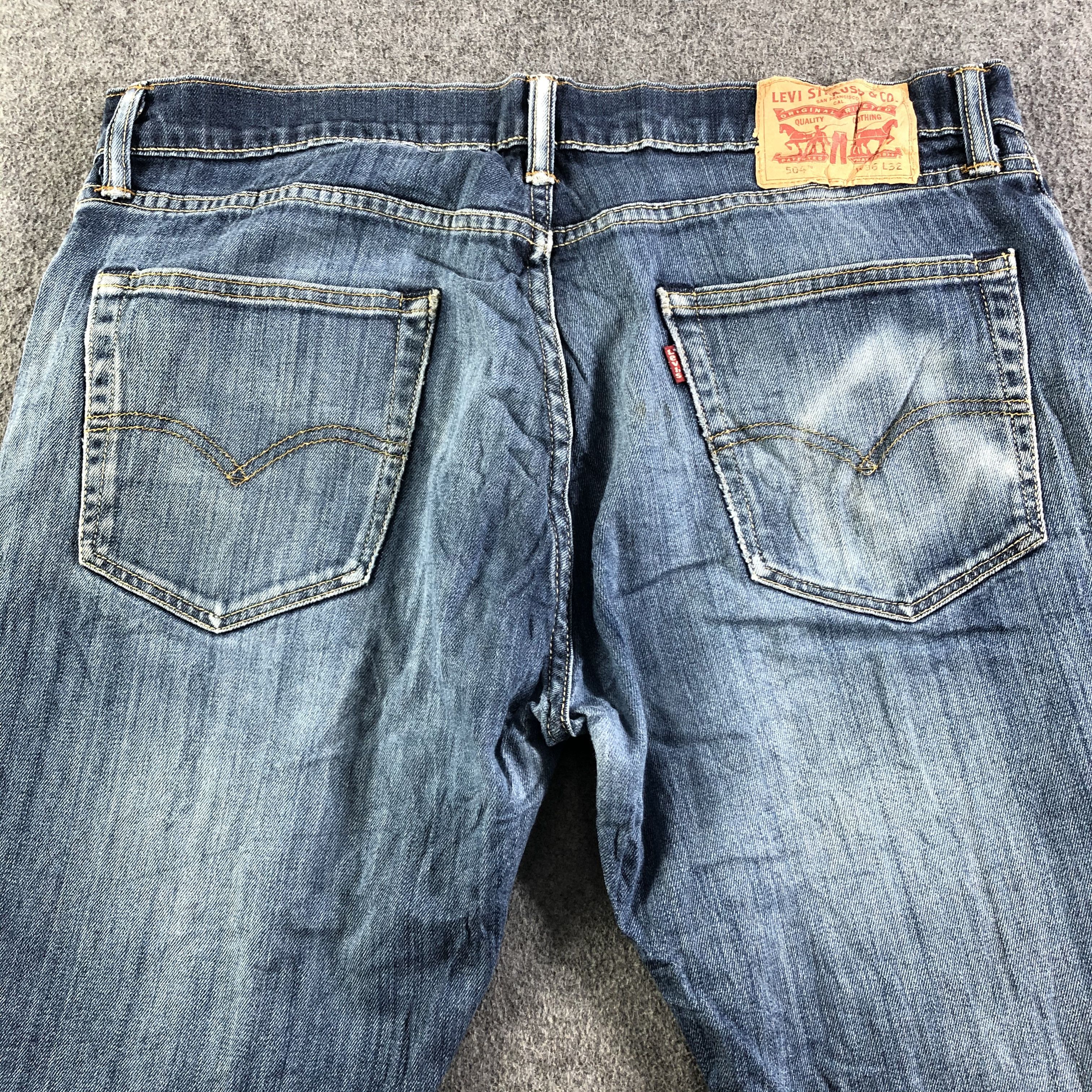 Levi's Vintage Blue Wash Levis 504 Jeans-J3034 Size US 38 / EU 54 - 4 Thumbnail