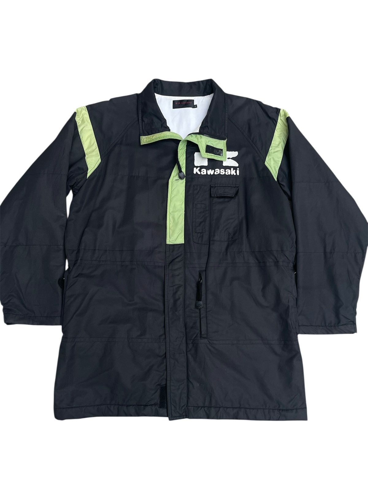 Vintage Kawasaki Racing Team Jacket Green Panel Zip-Up Rider Edition Size US L / EU 52-54 / 3 - 5 Thumbnail