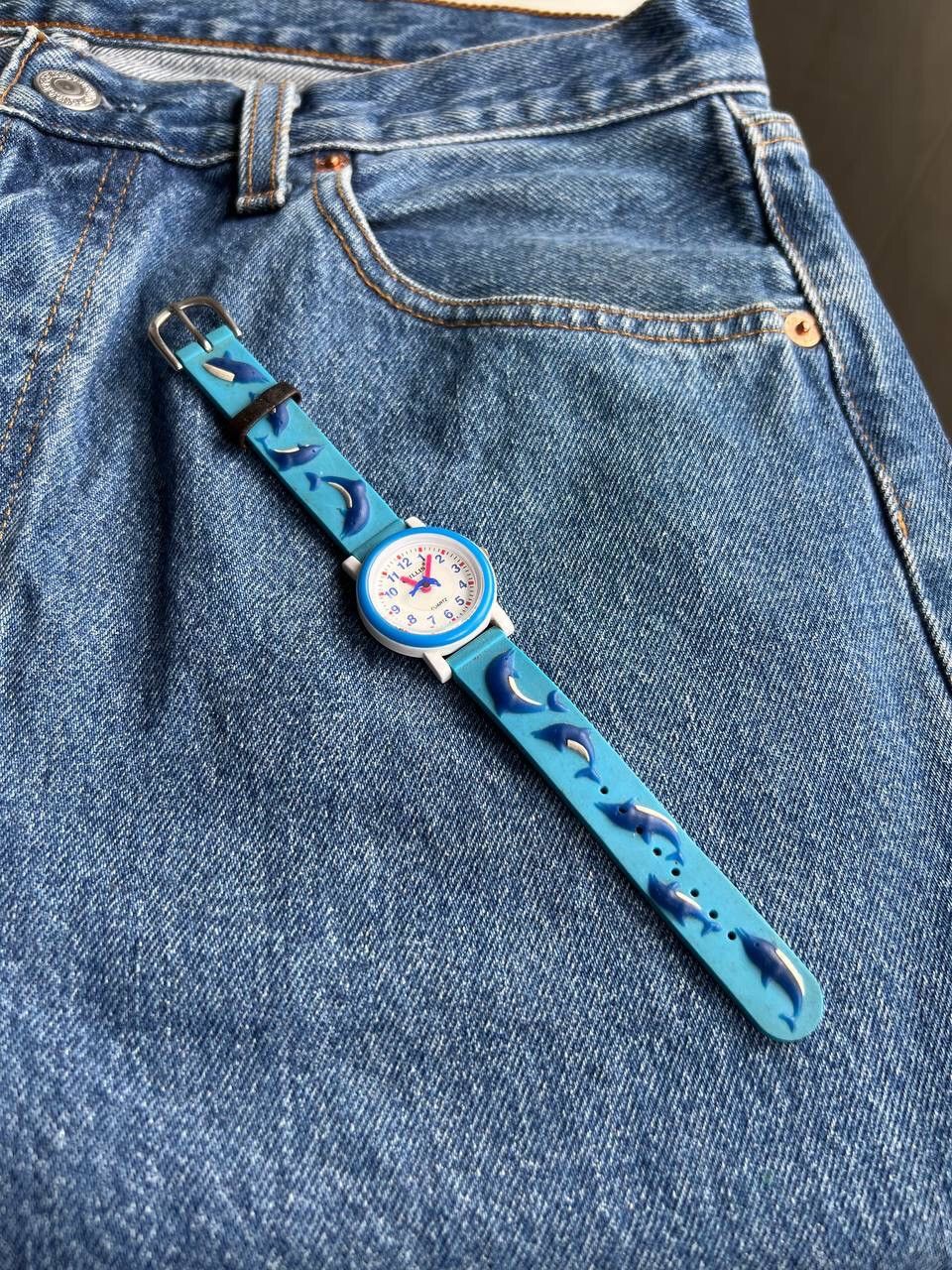 Japanese Brand × Vintage Vintage Delphine 🐬 Japanese style futuristic Bracelet Watch Size ONE SIZE - 1 Thumbnail