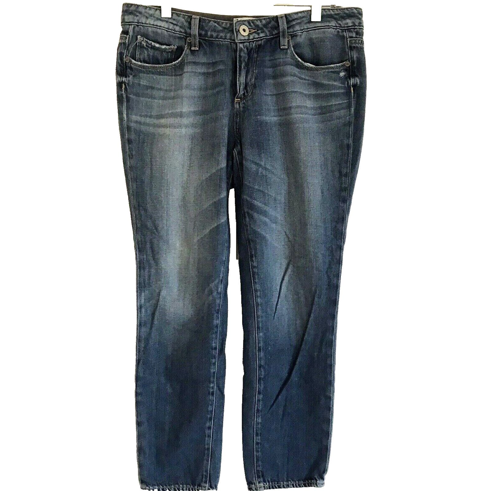 Paige Paige Jimmy Jimmy Crop Quincy Boyfriend Jeans 27x26 Stretch Size 27" / US 4 / IT 40 - 1 Thumbnail