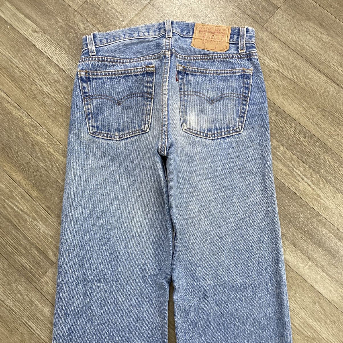 Levi's Vintage Clothing 🇺🇸1990s Vintage Levis 501 USA 30x33 #501 Blue Jeans Size US 29 - 19 Thumbnail