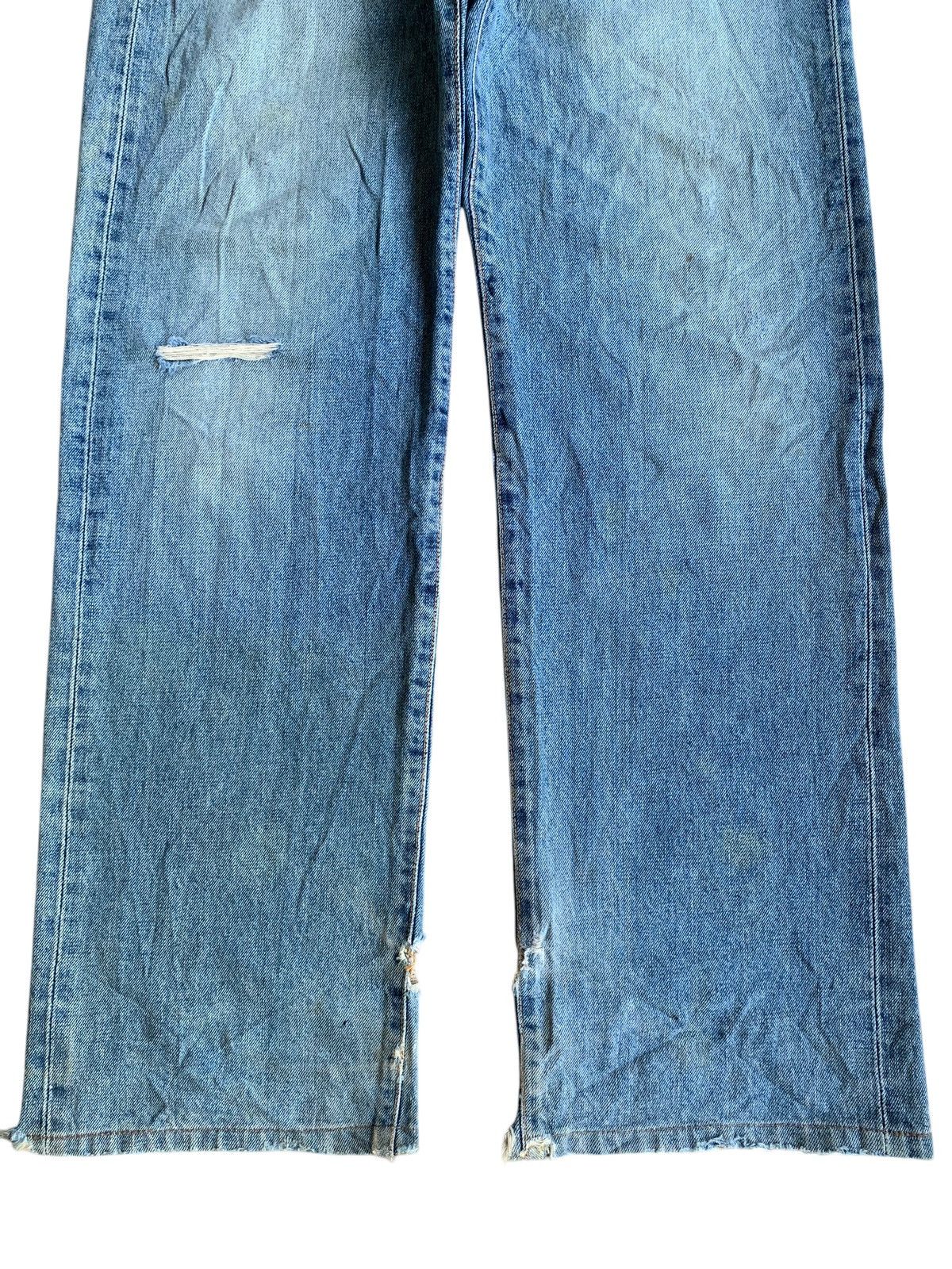 Edwin × Kapital × Vintage VINTAGE EDWIN SELVEDGE 505X BUTTON FLY DISTRESSED DENIM Size US 30 / EU 46 - 8 Thumbnail