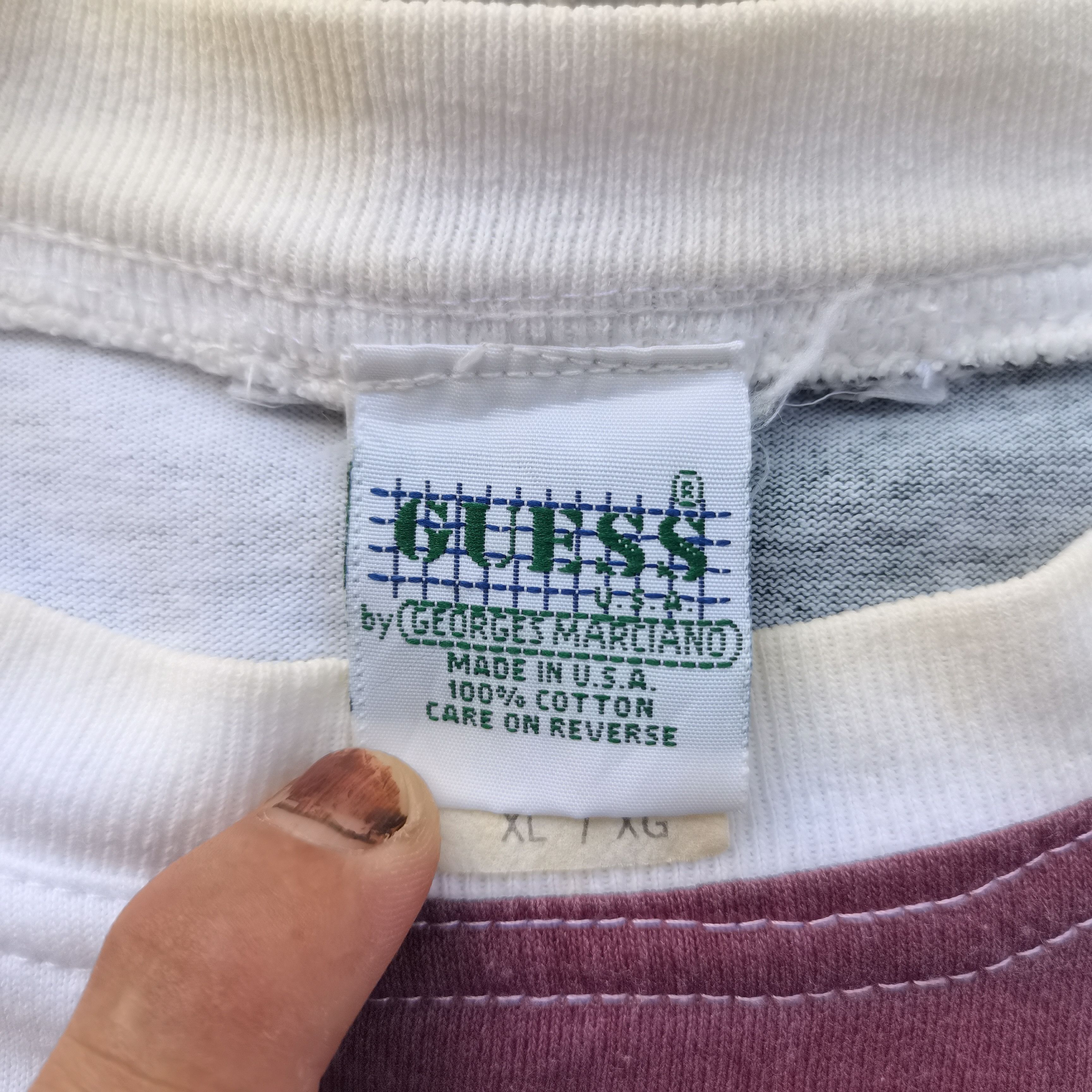 Georges Marciano × Guess Vintage 90s GUESS USA X GEORGE MARCIANO Big Size Tee Size US XL / EU 56 / 4 - 9 Thumbnail
