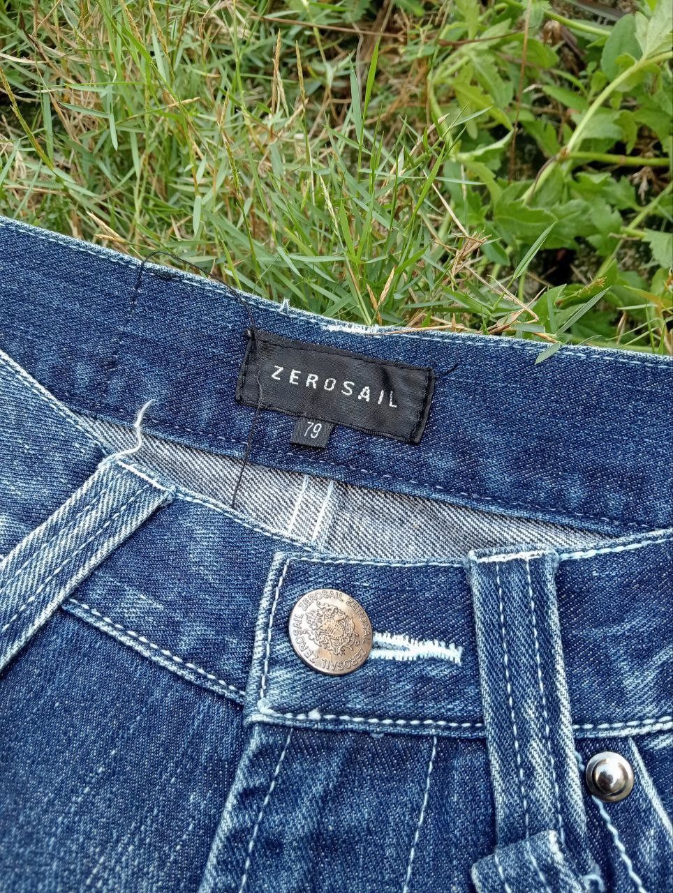 Japanese Brand JAPANESE ZEROSAIL DISTRESSED LOOK BLUE JEANS Size US 32 / EU 48 - 6 Thumbnail