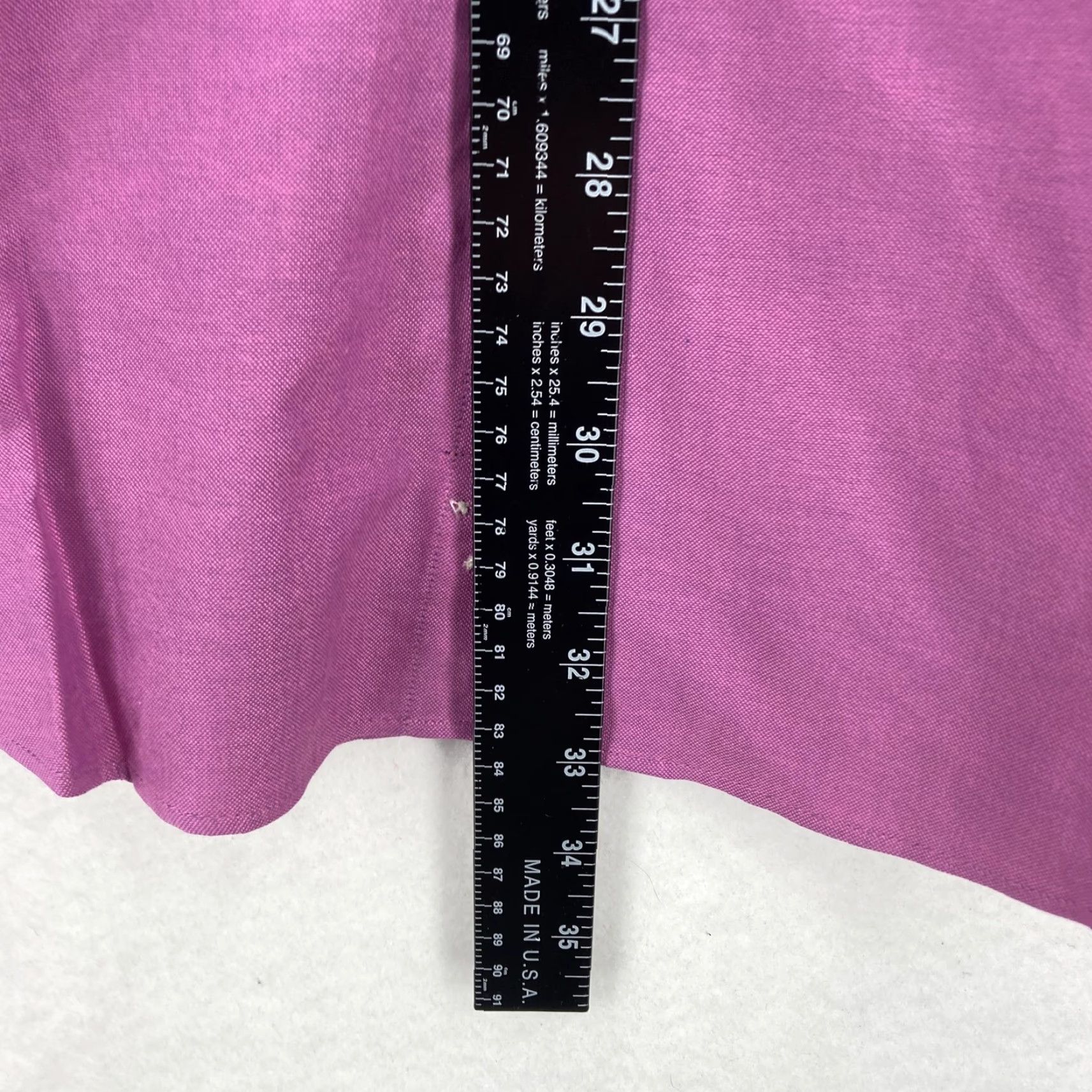 Nautica VINTAGE Nautica Shirt Mens 16 32/33 Purple Oxford Button-Down Dress Long Sleeve Men Size 42R - 6 Thumbnail