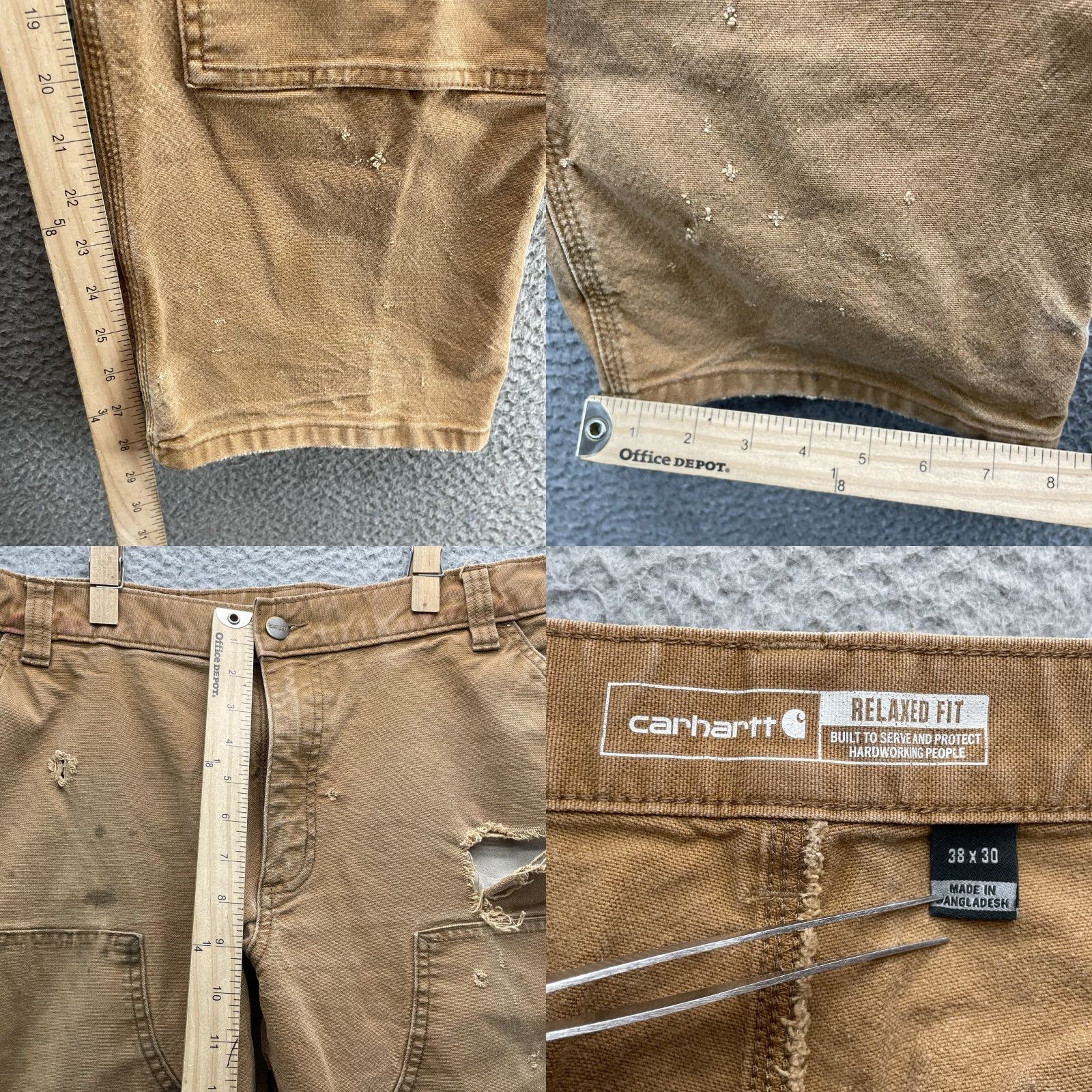 Carhartt Carhartt Double Knee Pant Men 36x28 Duck Workwear Relax Utility Y2k Rugged Flex Size US 36 / EU 52 - 8 Thumbnail
