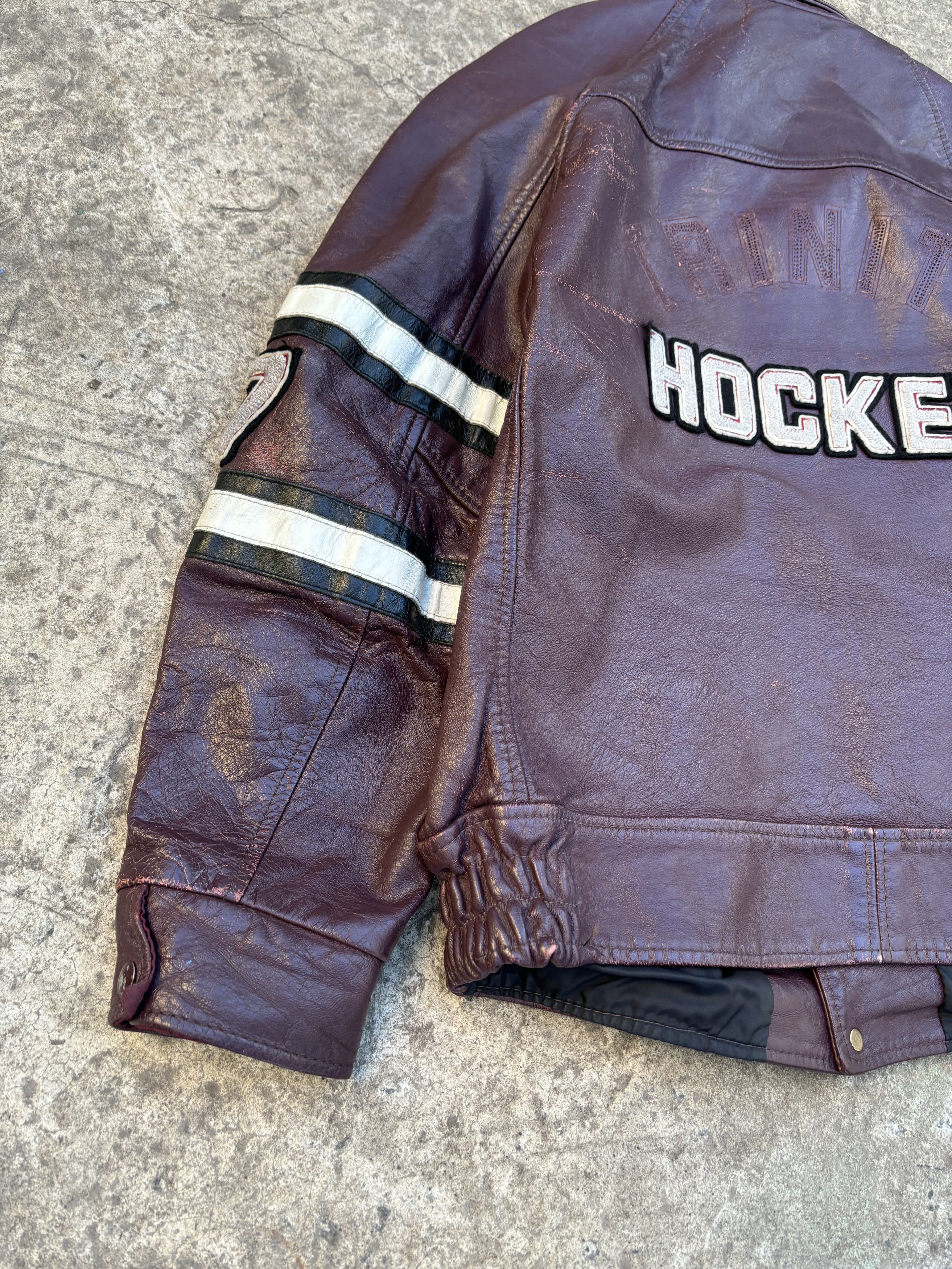 Other Vintage 70s Avon Sportswear Trinity Hockey Leather Jacket Size US L / EU 52-54 / 3 - 19 Thumbnail