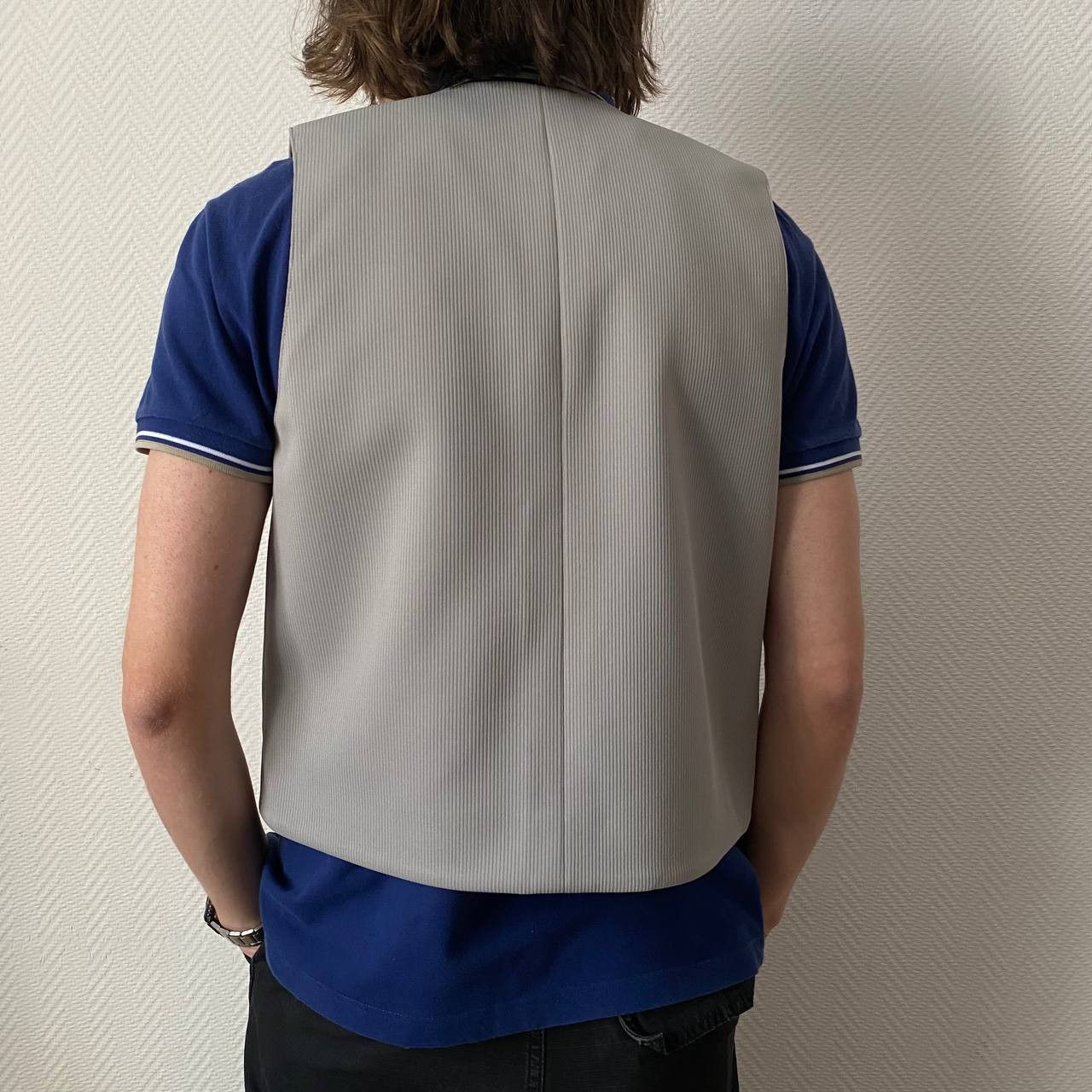 Designer × Vintage Vintage 90s Pearl Snap Tailor Formal Vest Size 48S - 8 Thumbnail