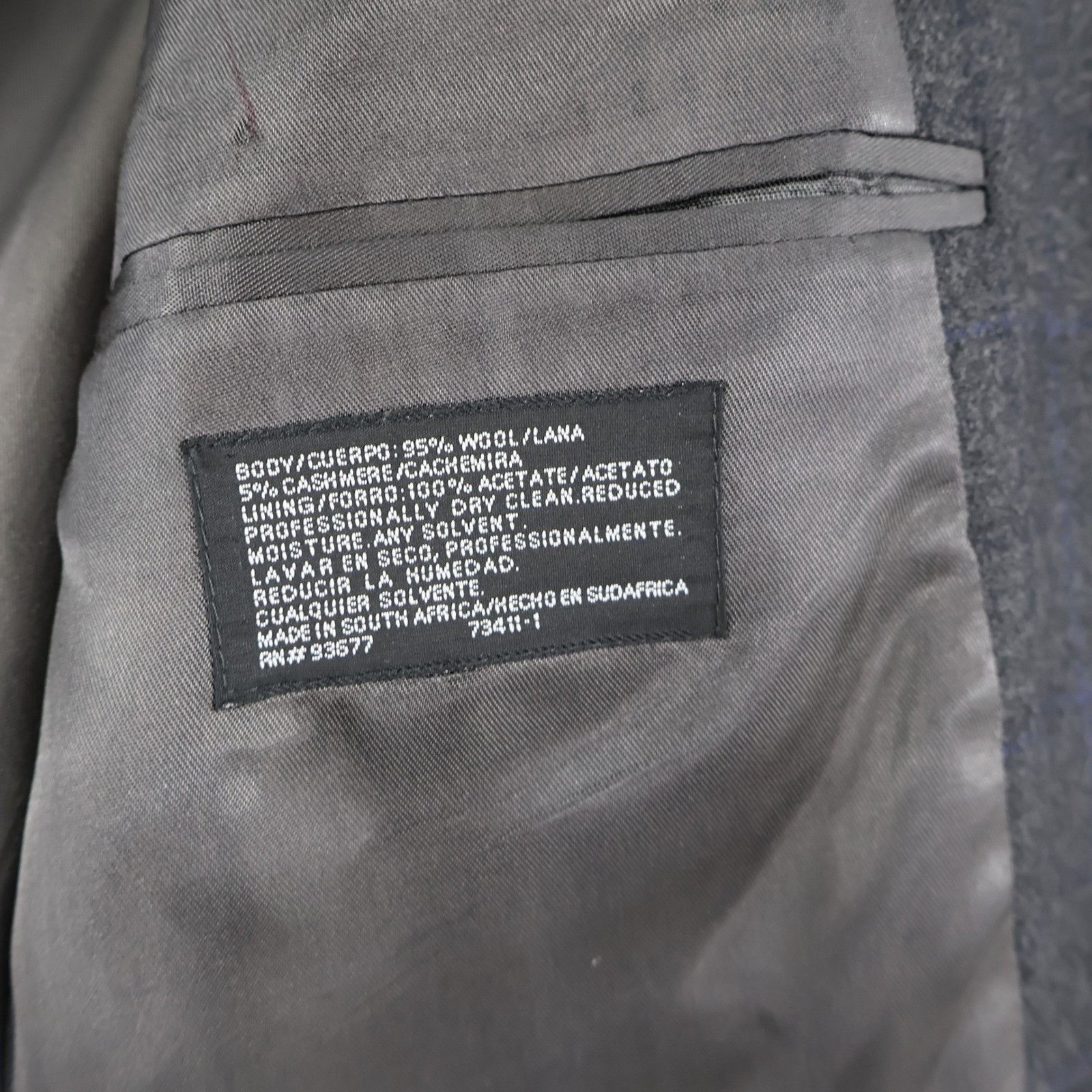 Stafford Stafford Executive Wool Cashmere Blazer Men 40L Gray Classic Size 40L - 9 Thumbnail