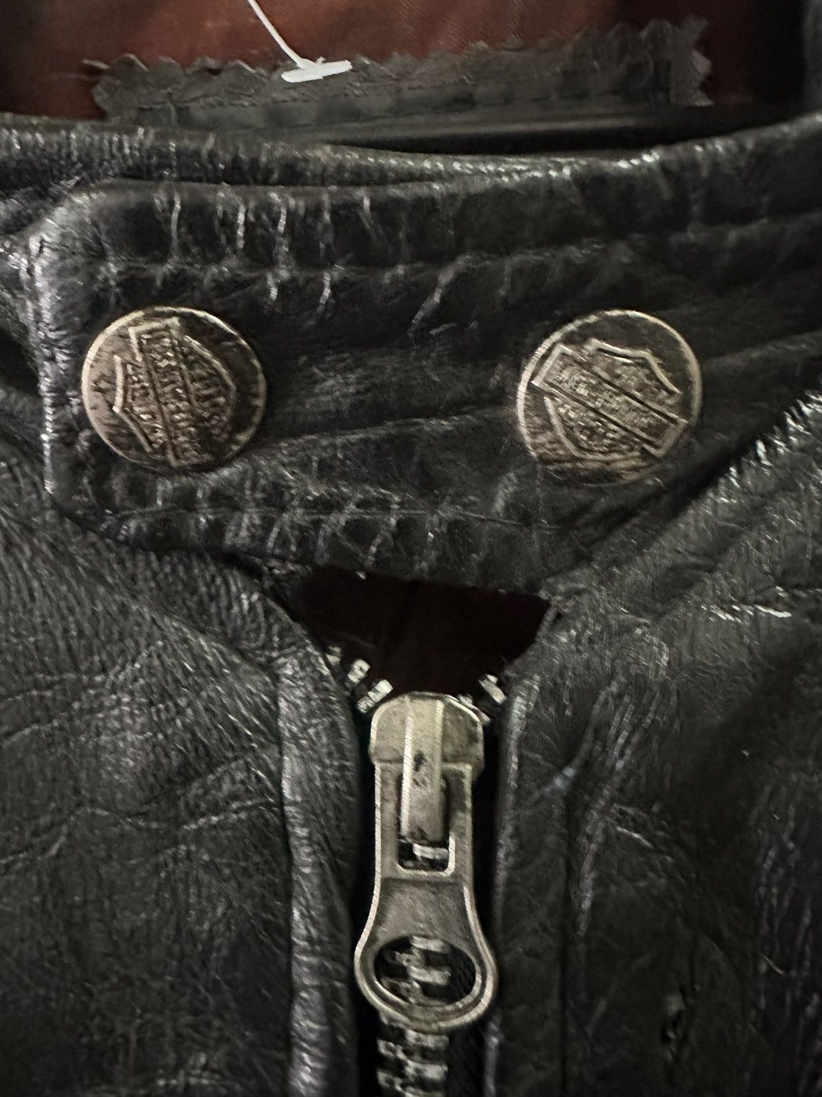 Harley Davidson × Vintage Vintage Harley Davidson Leather Jacket Size US S / EU 44-46 / 1 - 6 Thumbnail