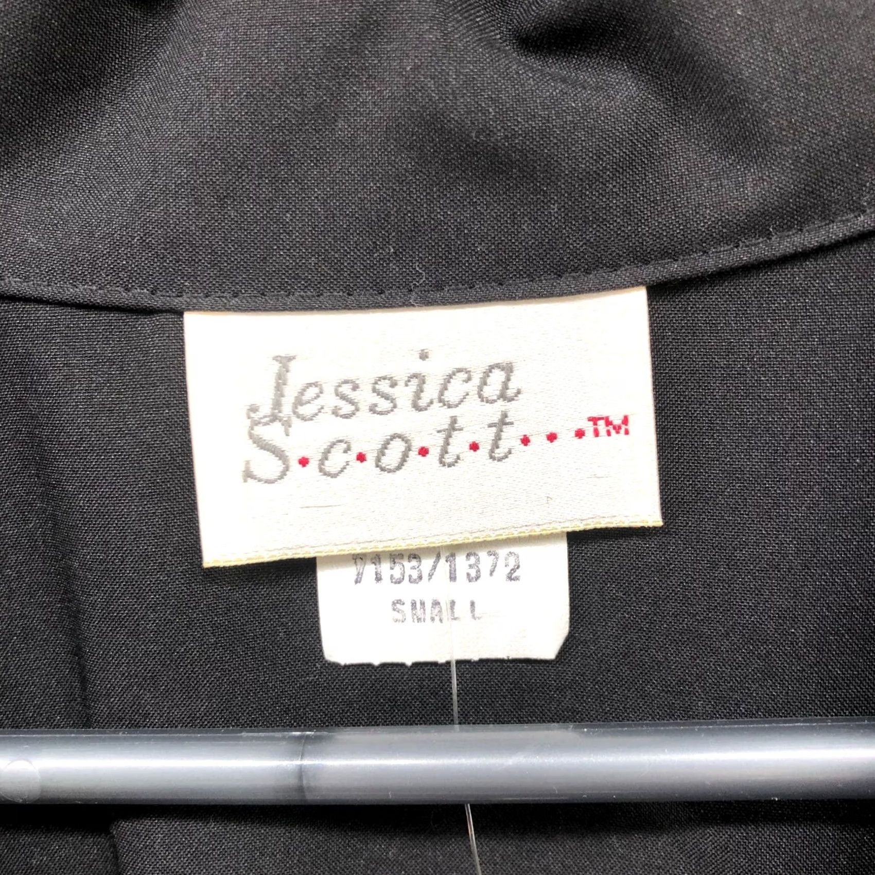 Vintage VINTAGE Jessica Scott Blouse Shirt Women S 90s 80s Black Collared Long Sleeve Button NWT Size S / US 4 / IT 40 - 5 Thumbnail