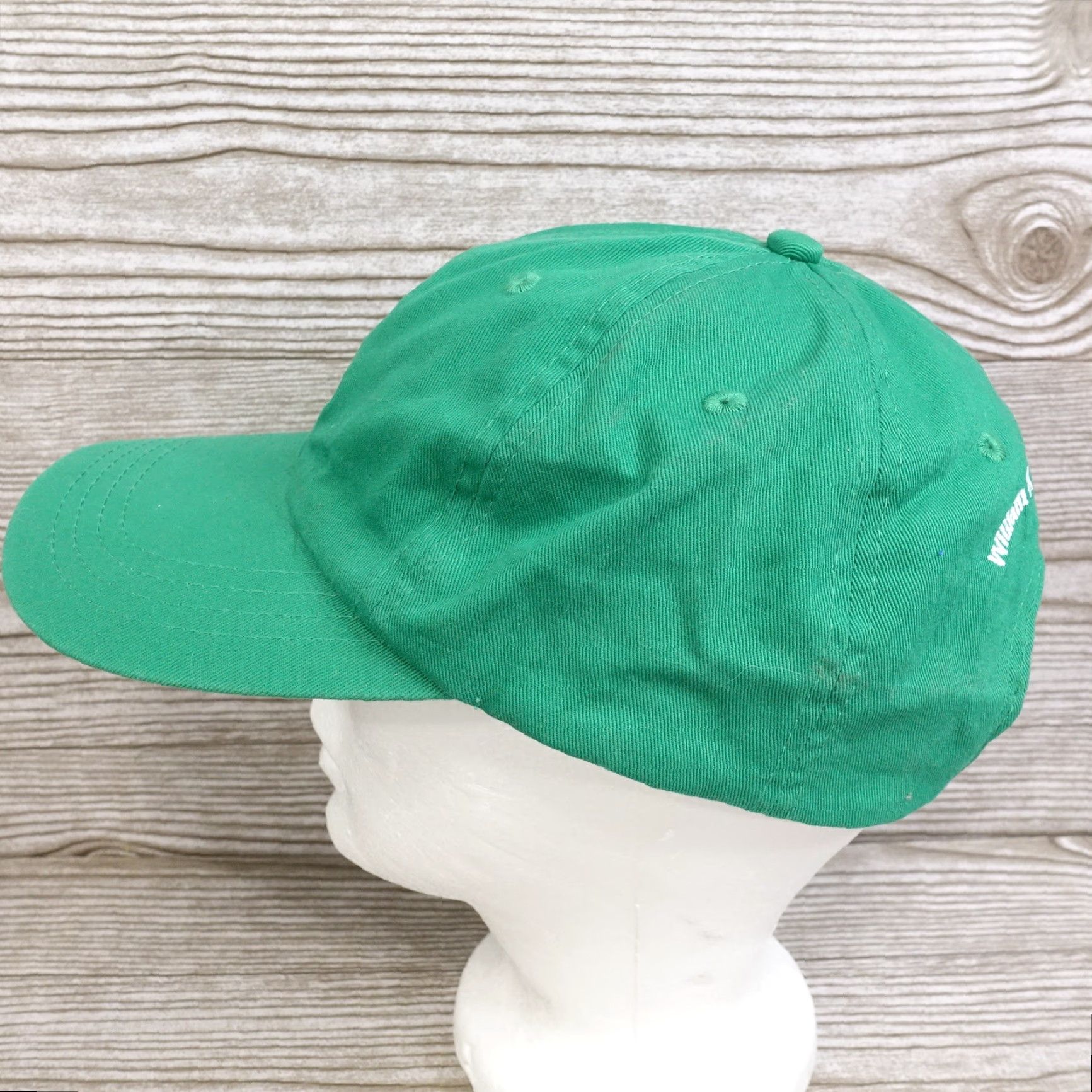 Logo 7 KRAFTIG Green Baseball Hat Adult One Size Adjustable Strapback St Louis Beer Logo Unisex Size ONE SIZE - 4 Thumbnail