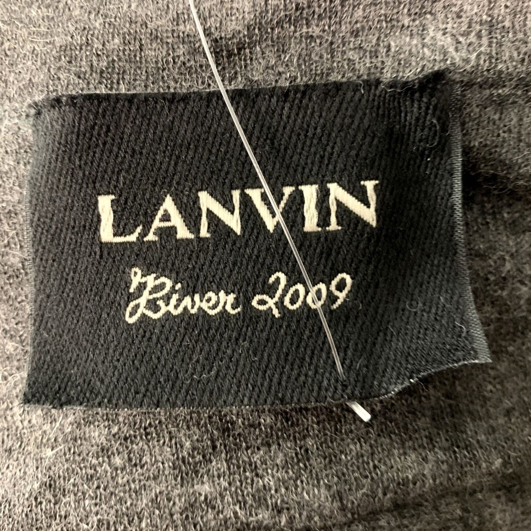 Lanvin LANVIN 2009 Size S Grey Polyamide Blend Long Cardigan Size S / US 4 / IT 40 - 4 Thumbnail