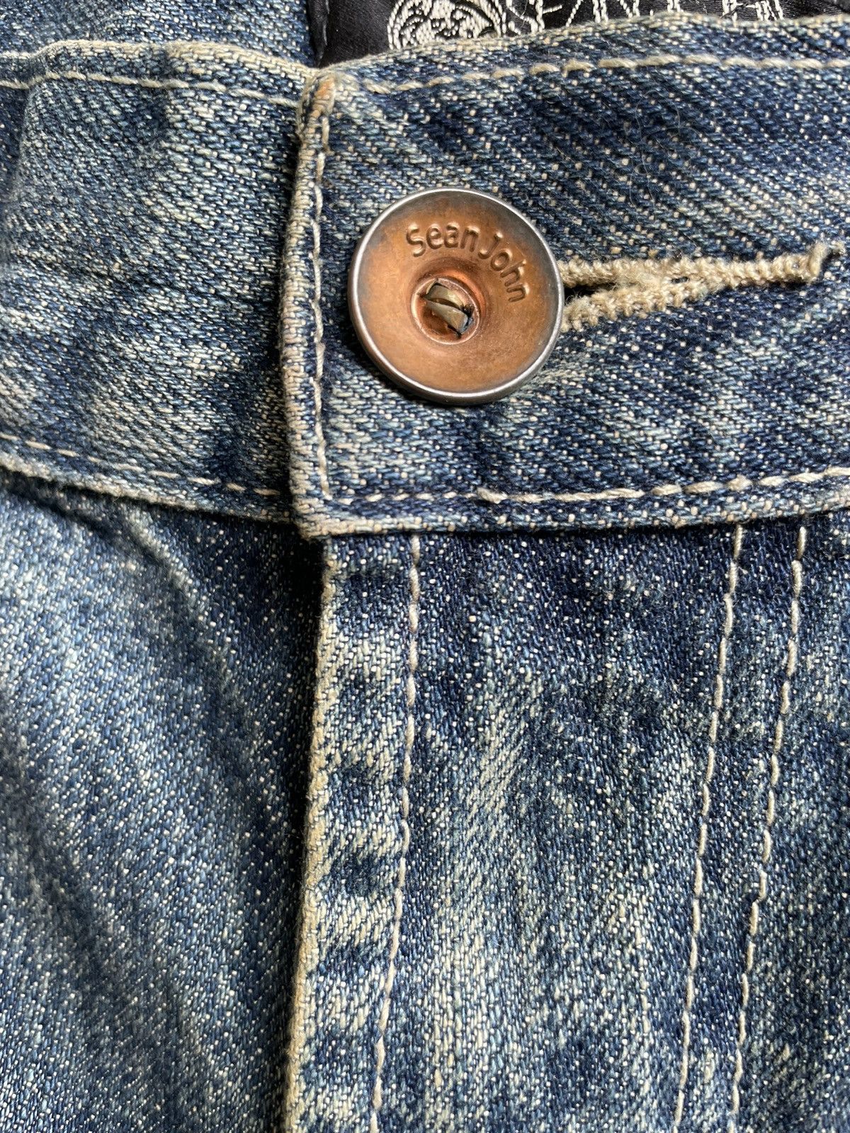 JNCO × Sean John Sean John Faded Wash Denim Size US 35 - 18 Thumbnail