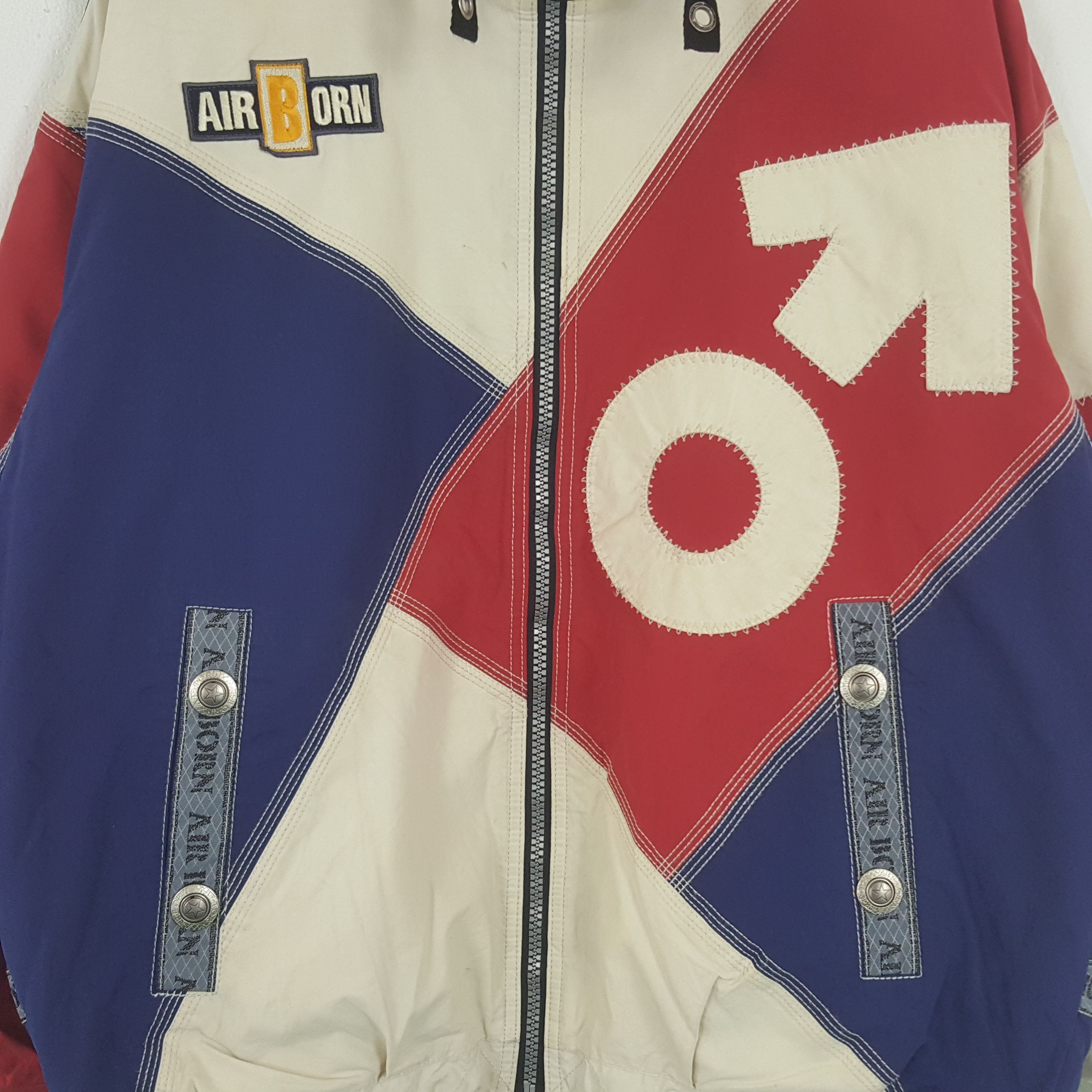 Japanese Brand × Vintage Vintage Air Born American Sports Windbreaker Jacket C281N2 Size US XL / EU 56 / 4 - 4 Thumbnail